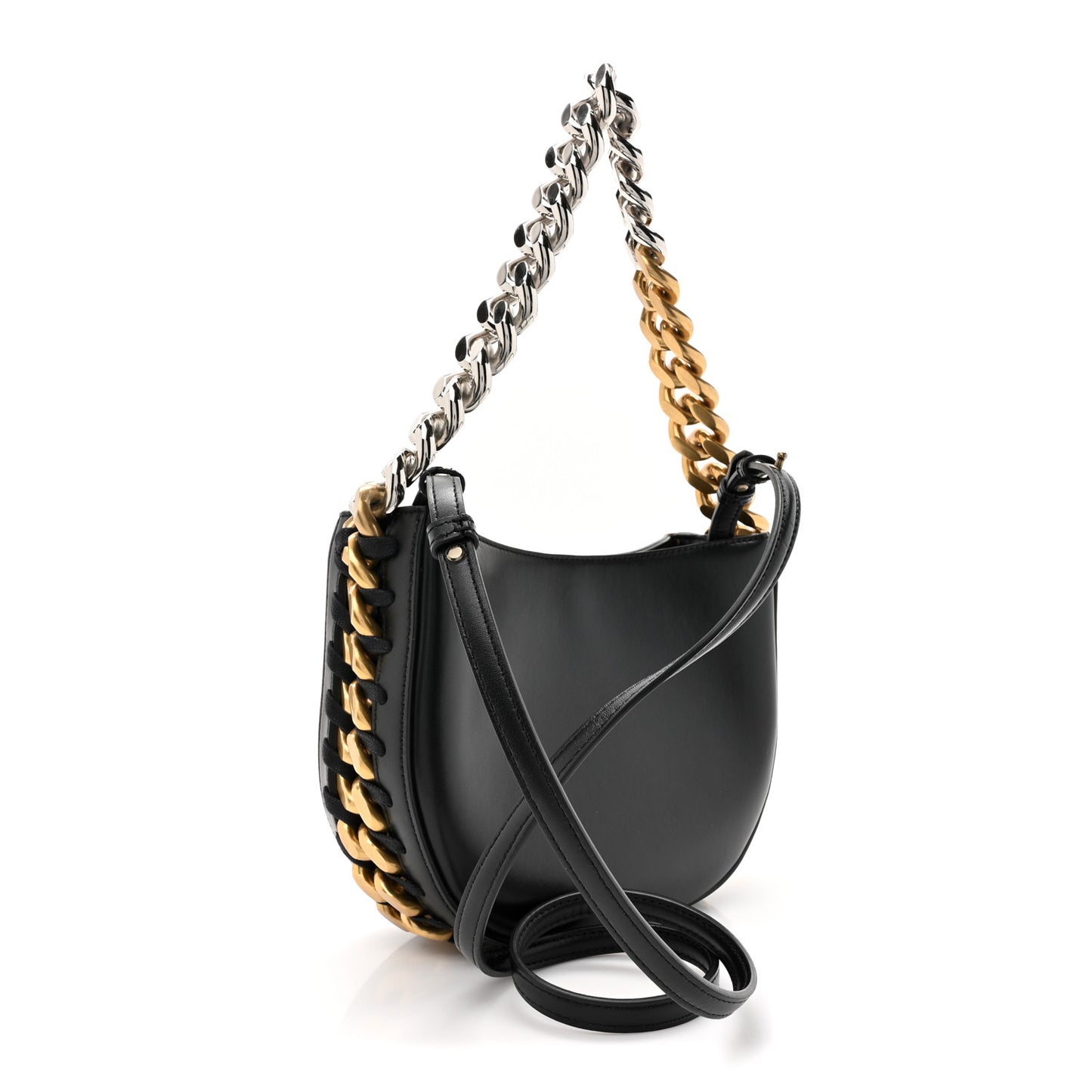 Eco Alter Nappa Small Frayme Shoulder Bag Black