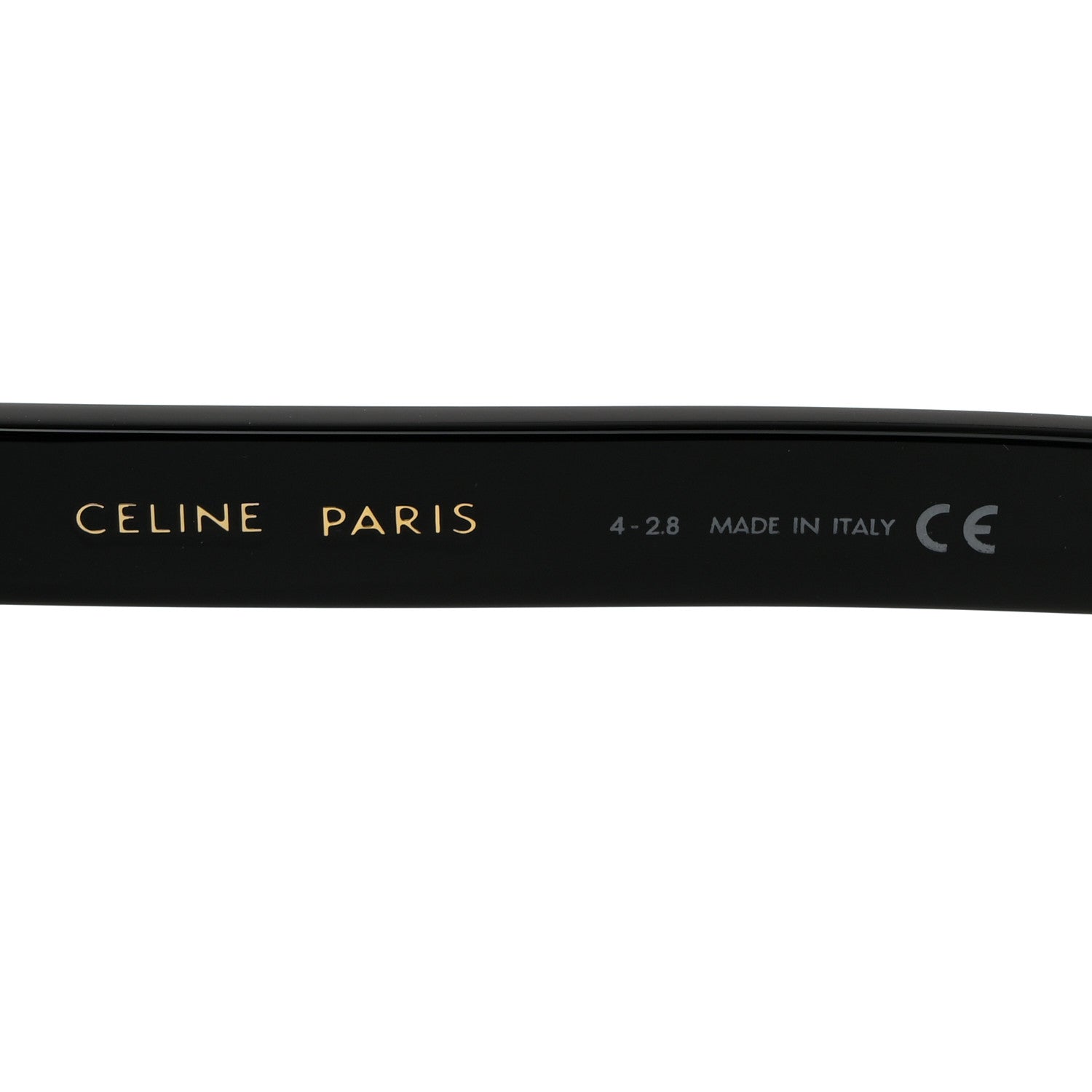 Celine Acetate Polarized Rectangular Sunglasses CL40060I Black 6 of 7