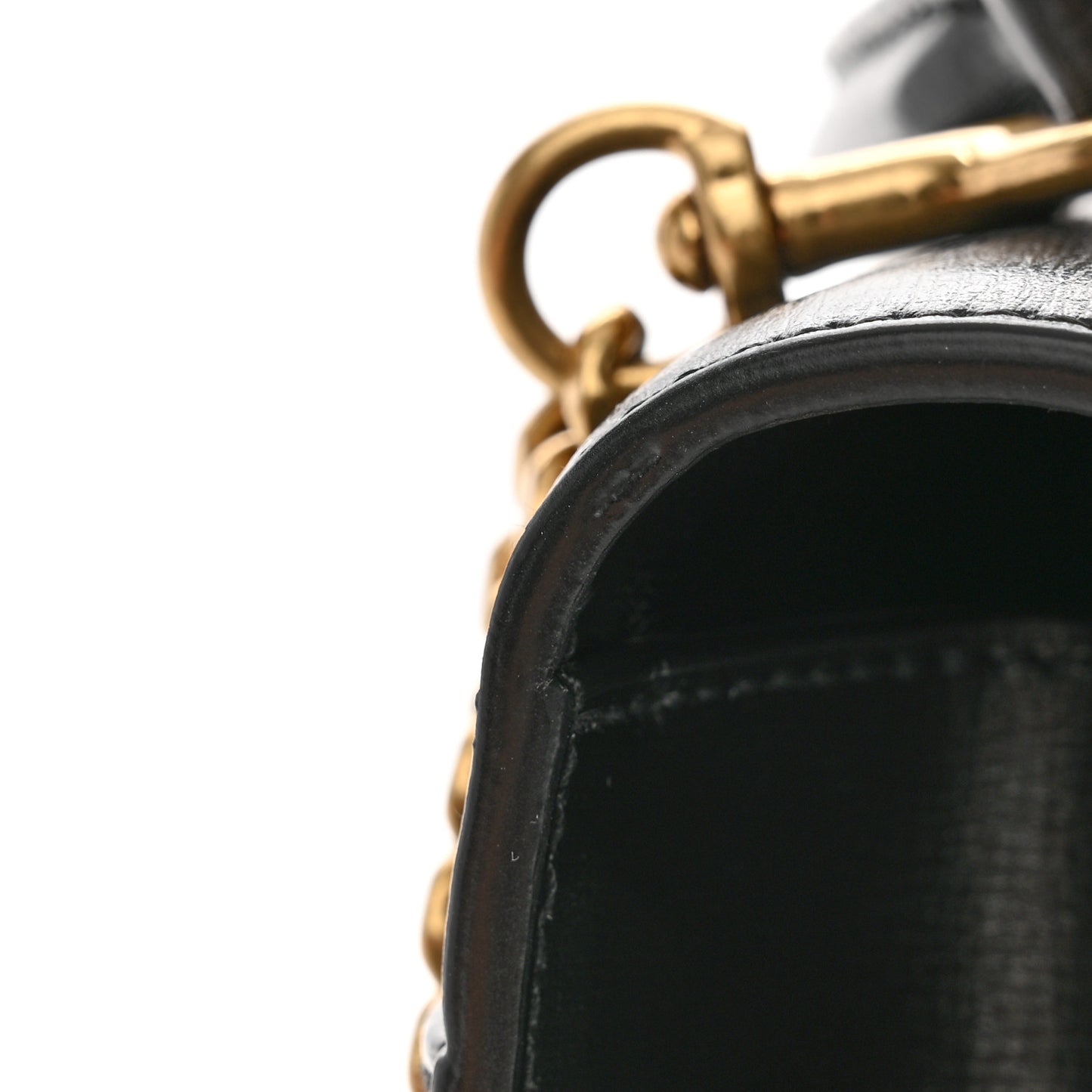 Smooth Calfskin Medium Monogram Sunset Satchel Black
