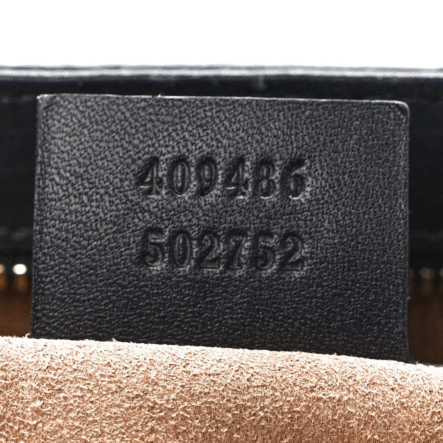 GG Supreme Monogram Calfskin Medium Padlock Shoulder Bag Beige Black Cuir