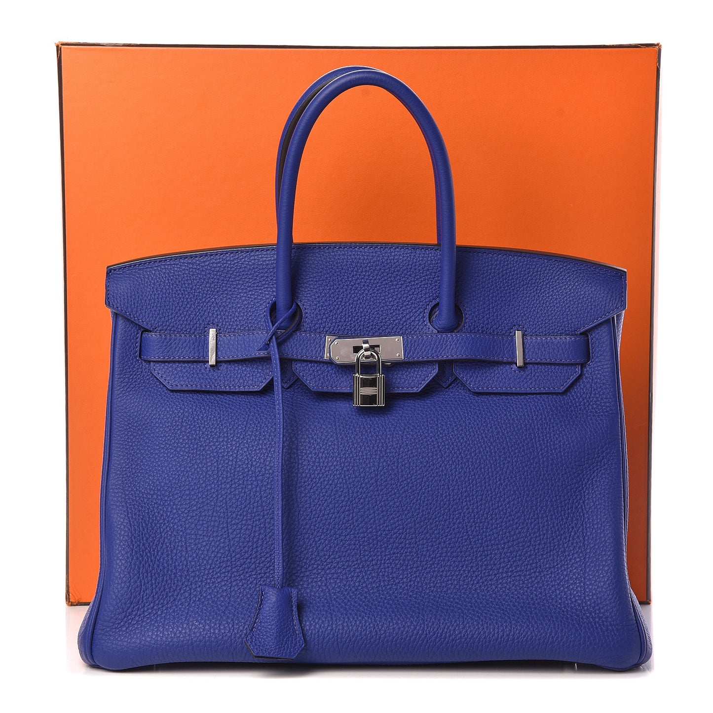 Togo Birkin 35 Bleu Electrique