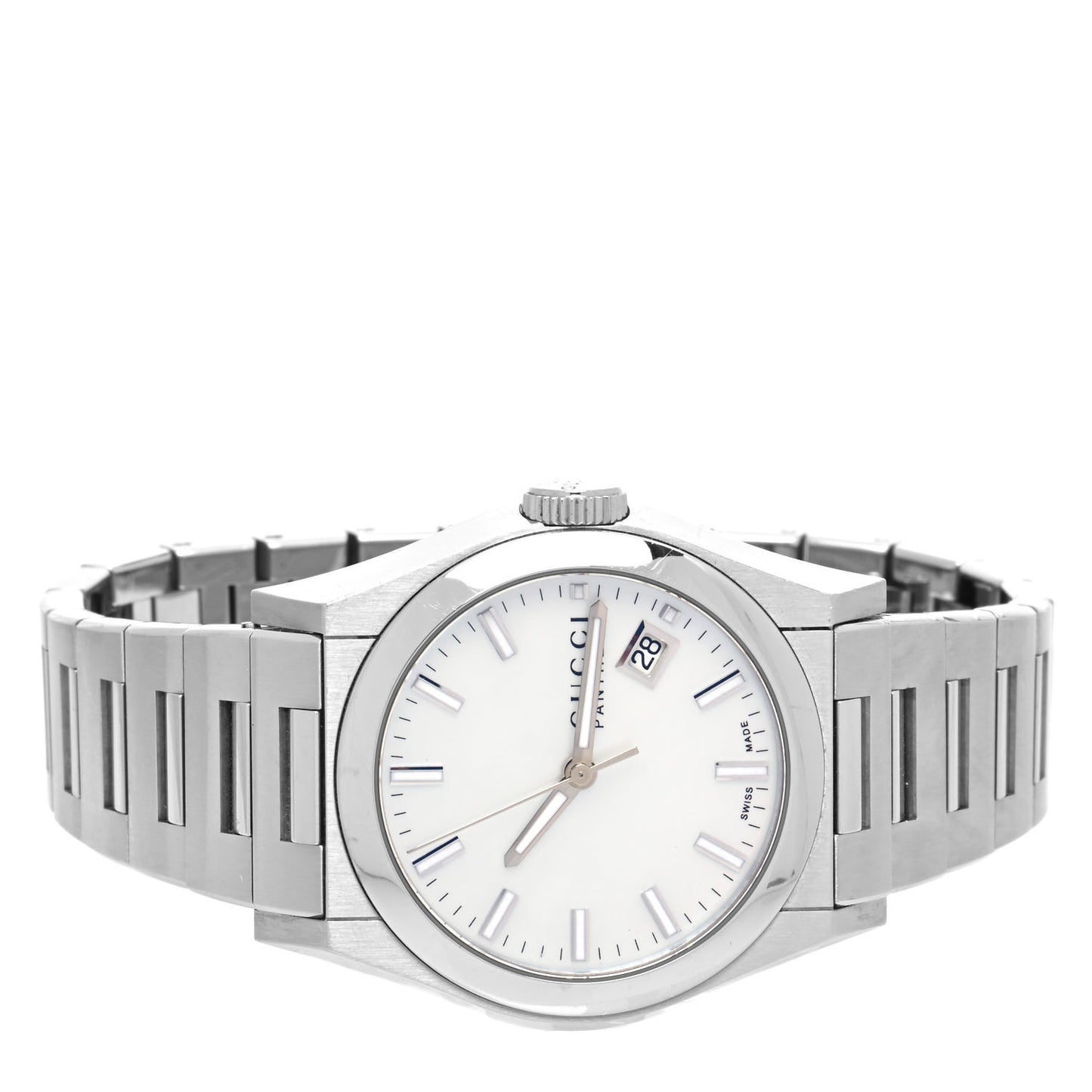 Stainless Steel Mother of Pearl 36mm Pantheon Quartz Watch