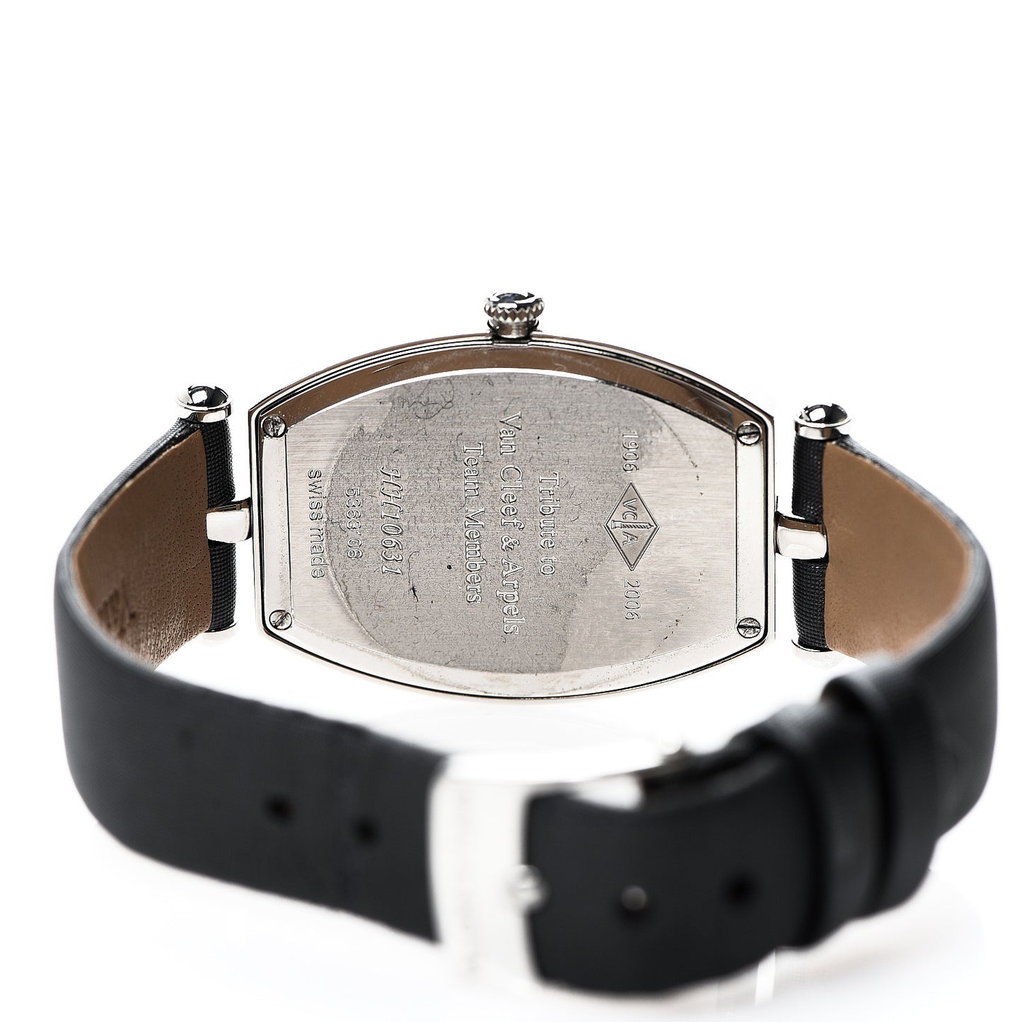 Stainless Steel Calfskin 26mm Tonneau Quartz Watch Pink