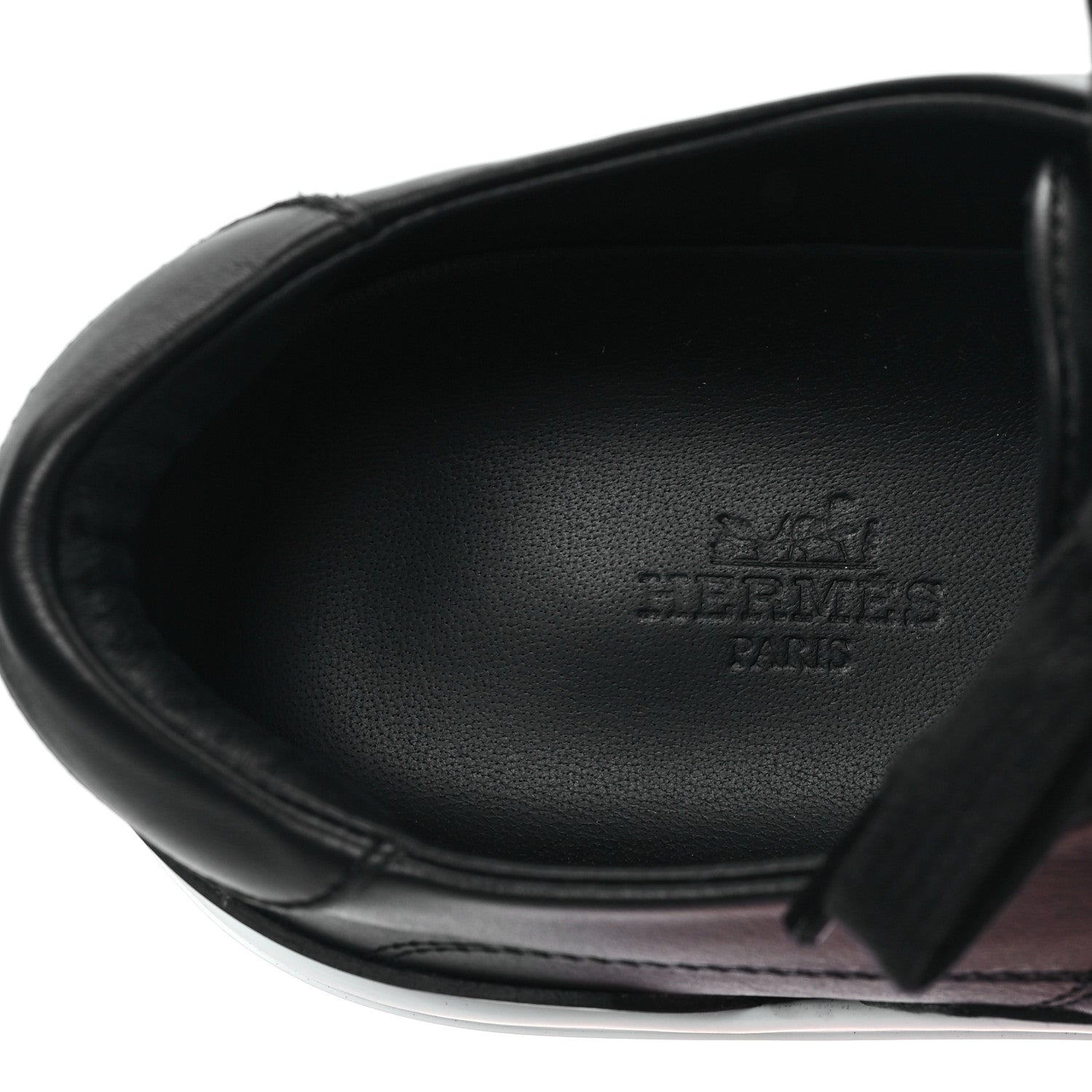 Hermes Calfskin Deep Sneakers 39 Black 8 of 10