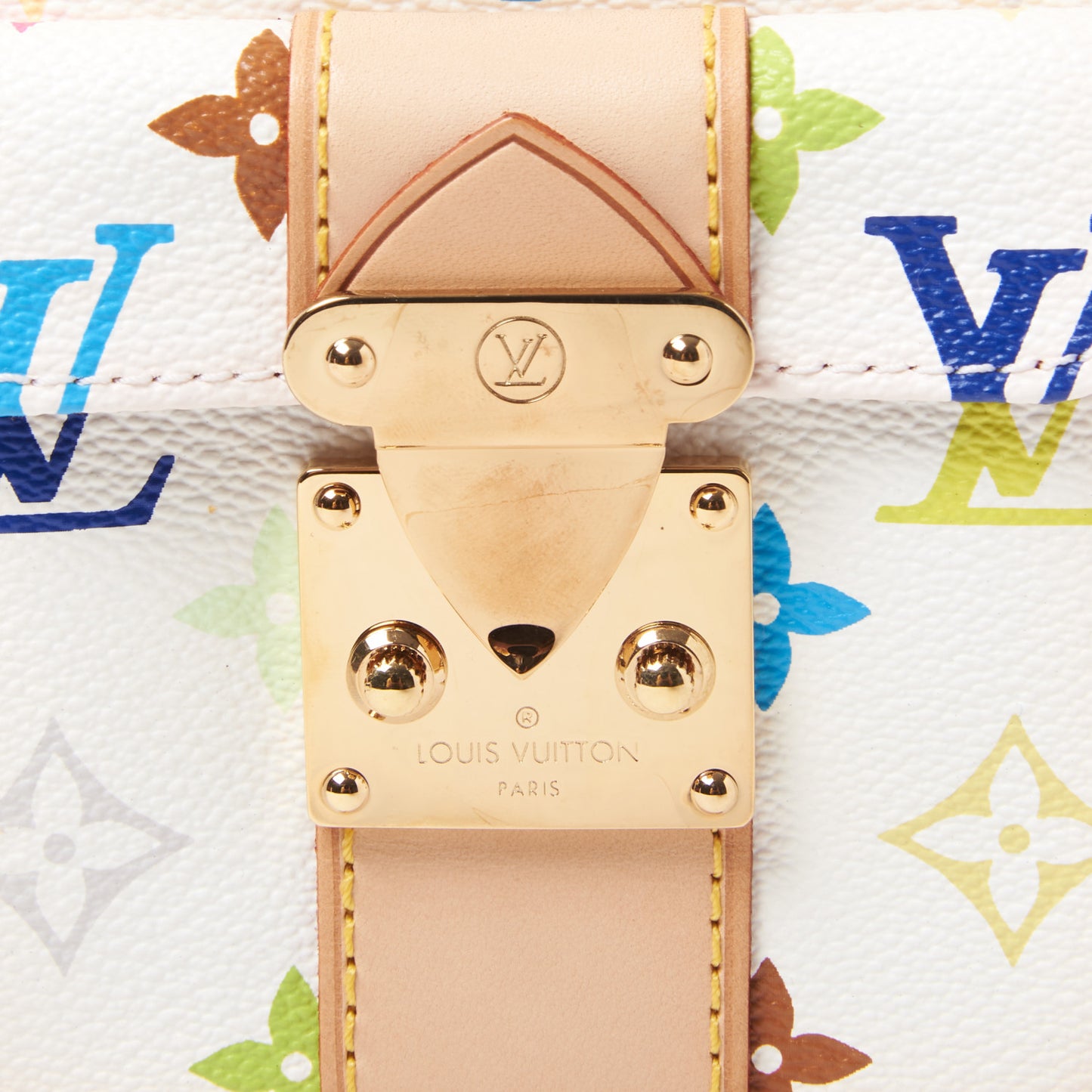 Monogram Multicolor Keepall 45 White