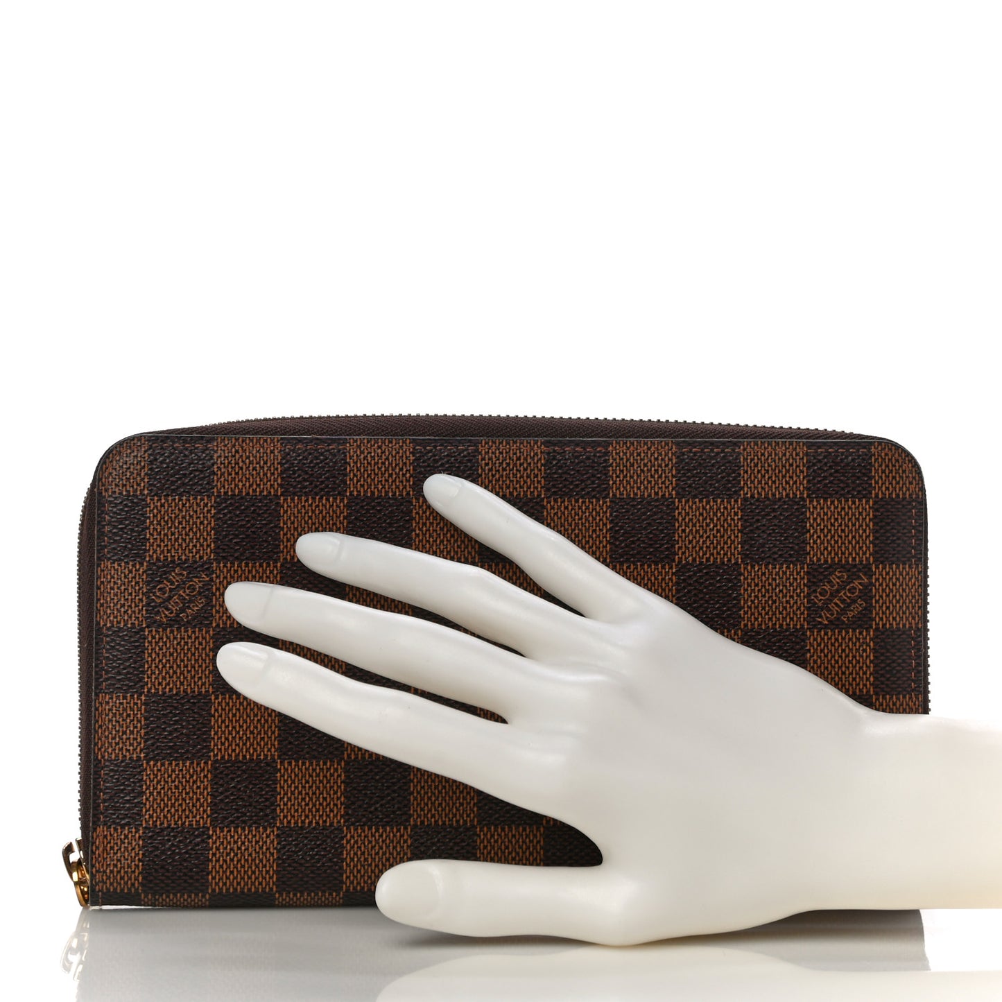 Damier Ebene Zippy Organizer Wallet