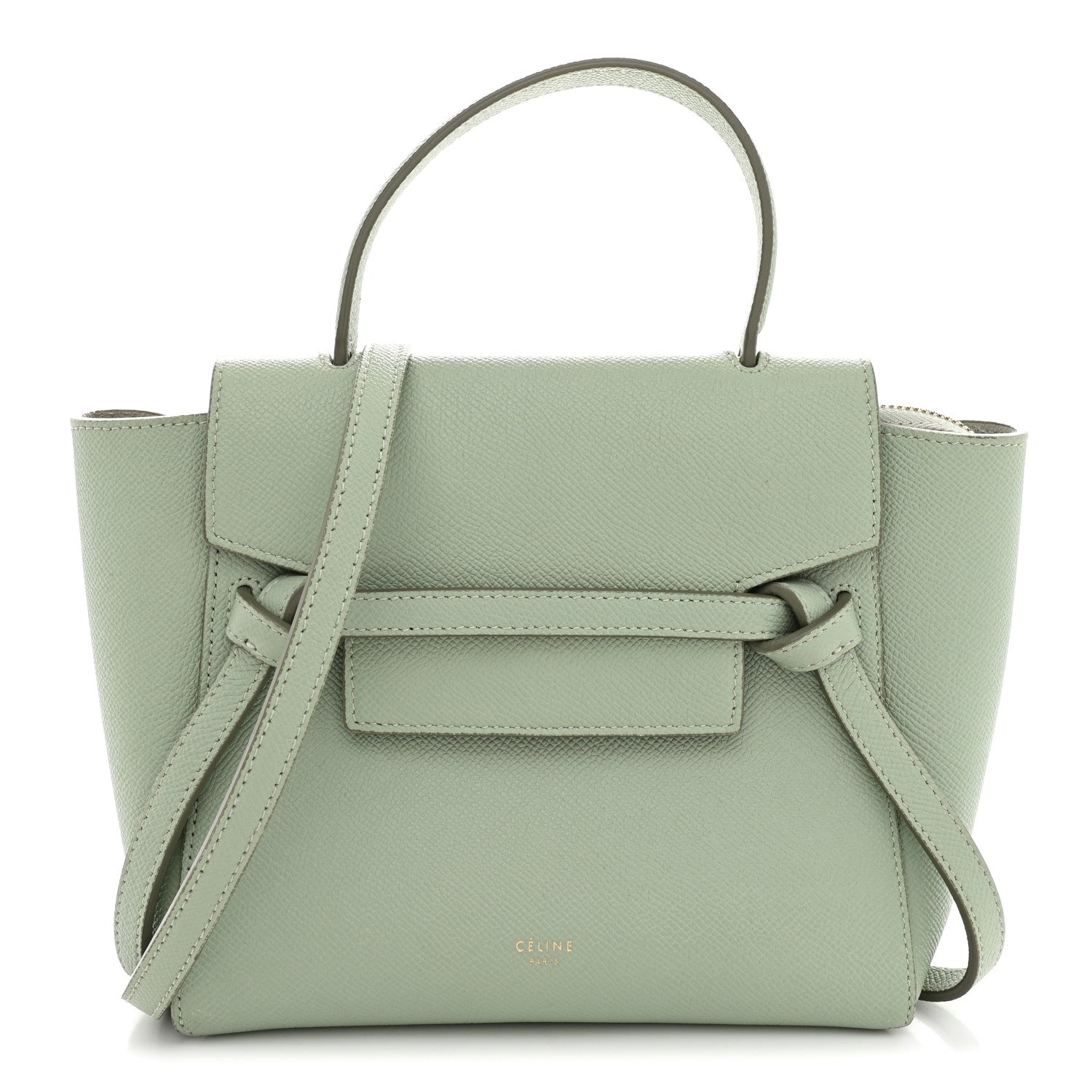 【mint32922】CELINE Celine Grained Calfskin Nano Belt Bag Ice Mint 1927228 – FASHIONPHILE