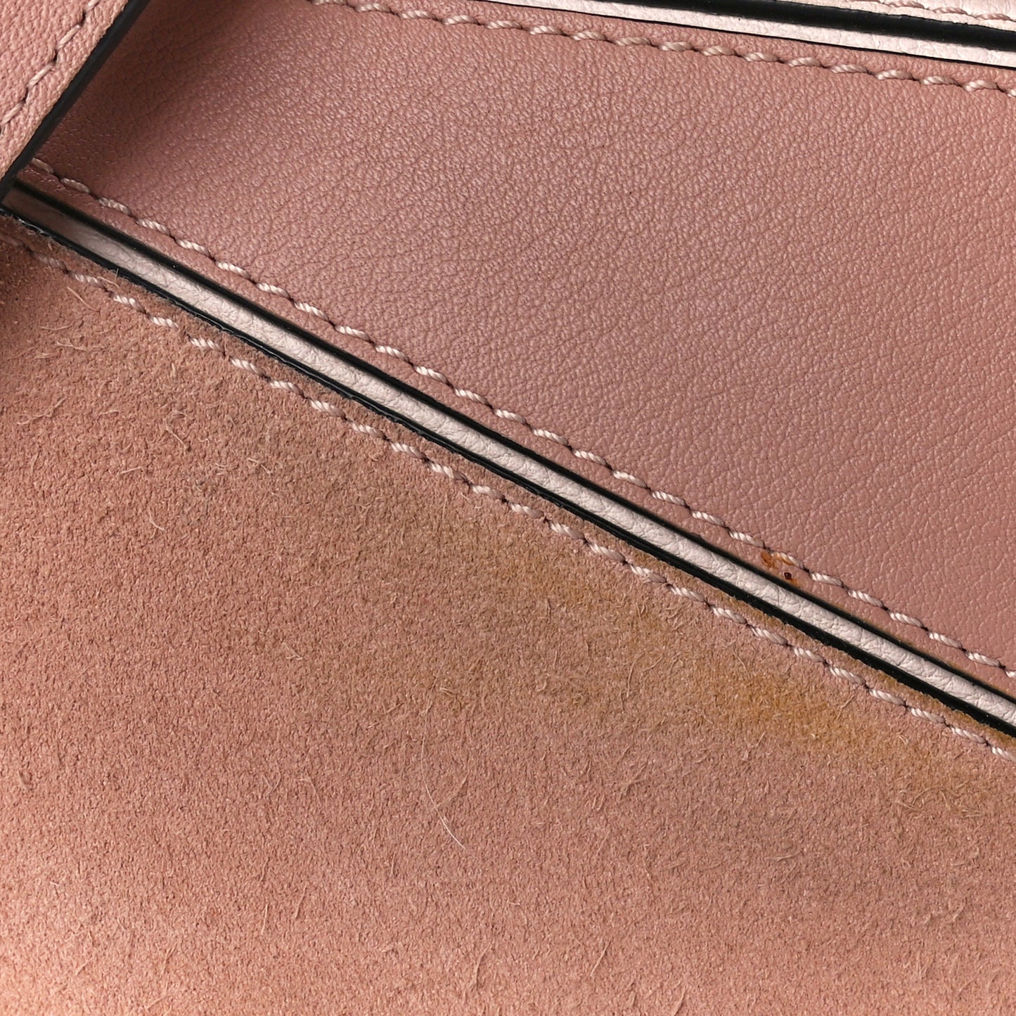 Calfskin Suede Medium Puzzle Bag Blush