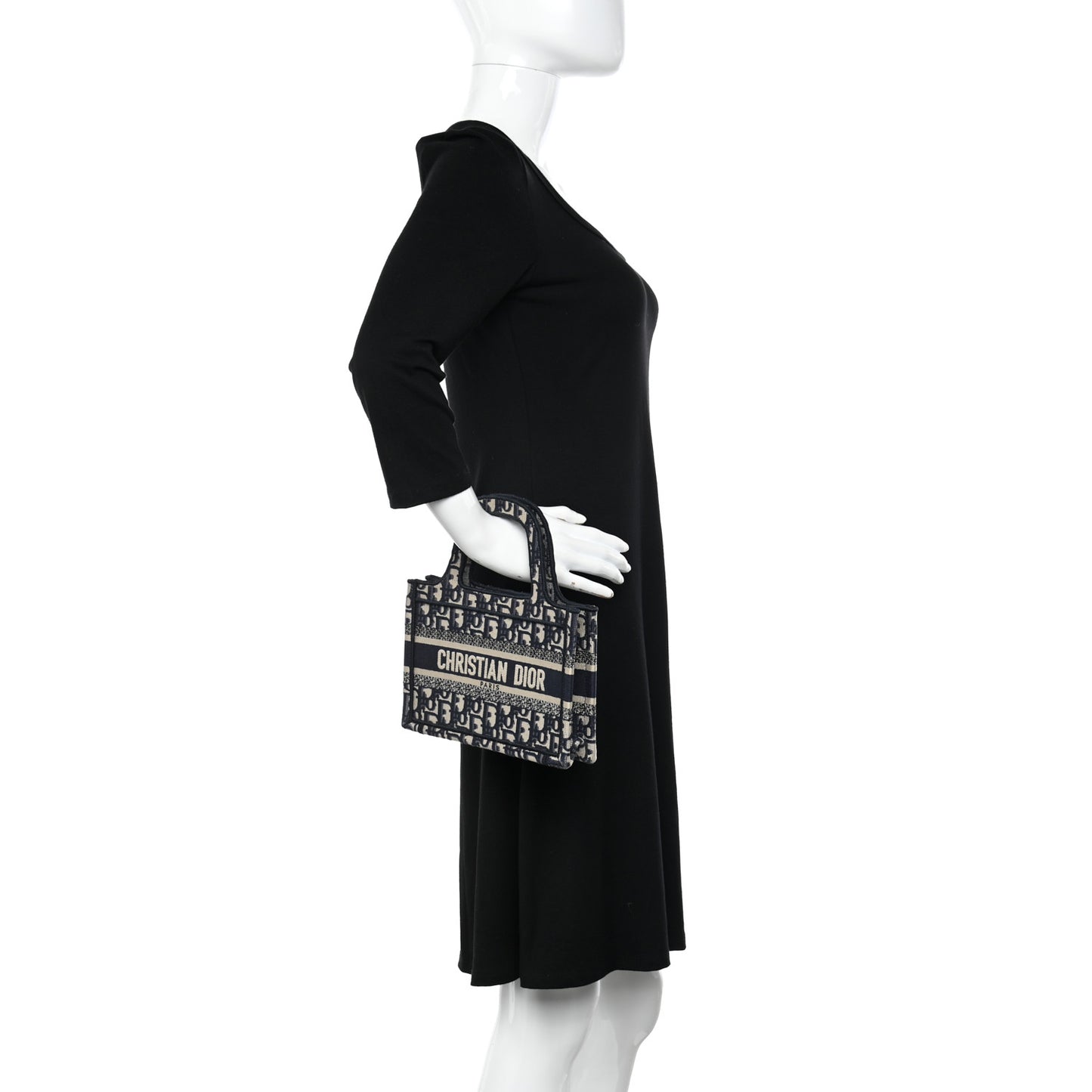 Oblique Mini Book Tote Blue Multicolor