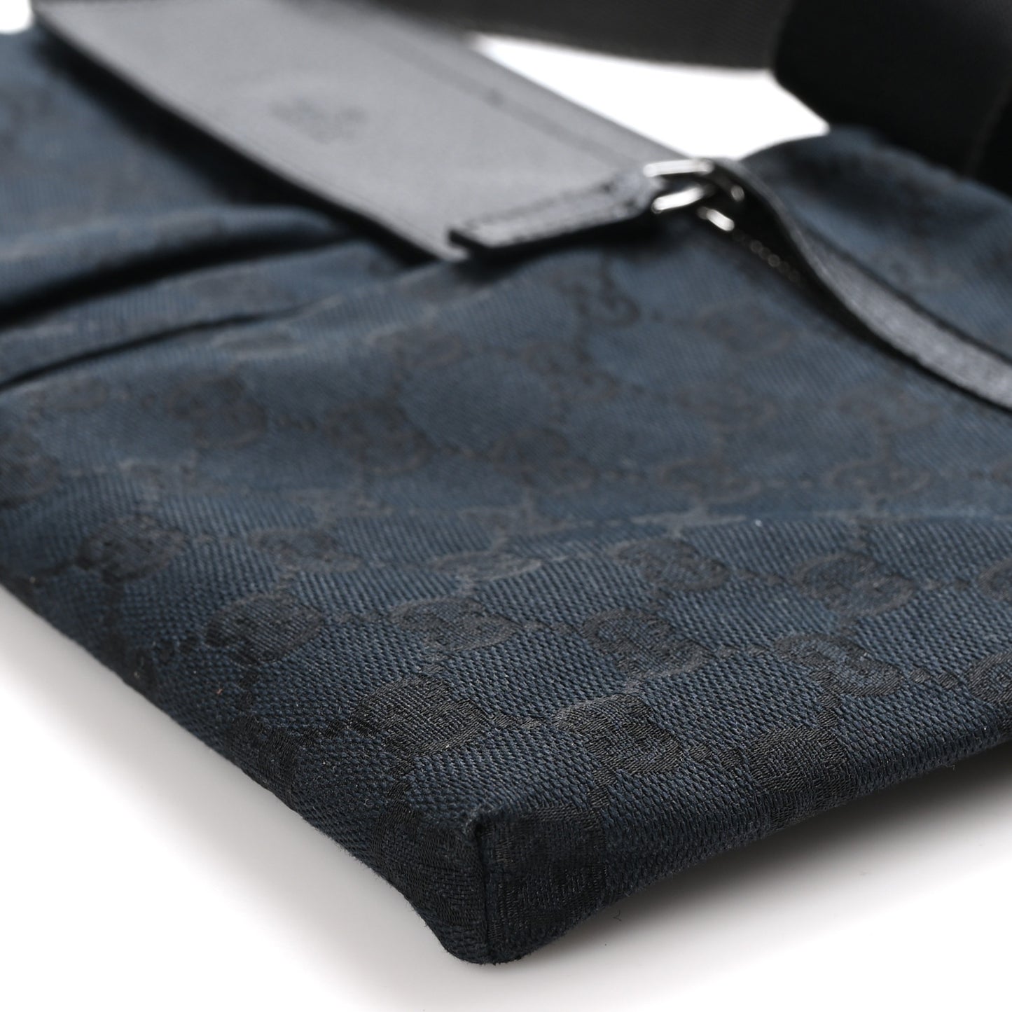 GG Monogram Double Pocket Belt Bag Black