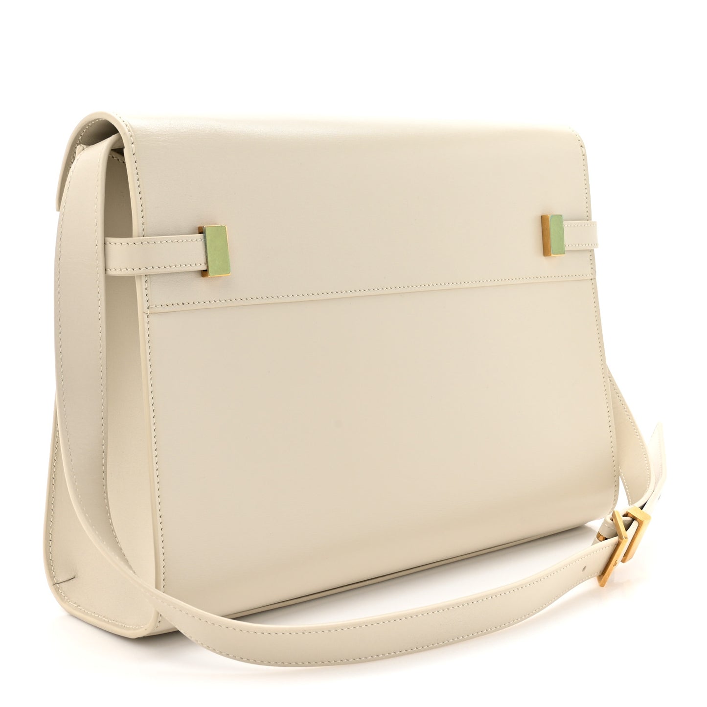 Smooth Calfskin Manhattan Shoulder Bag Crema Soft
