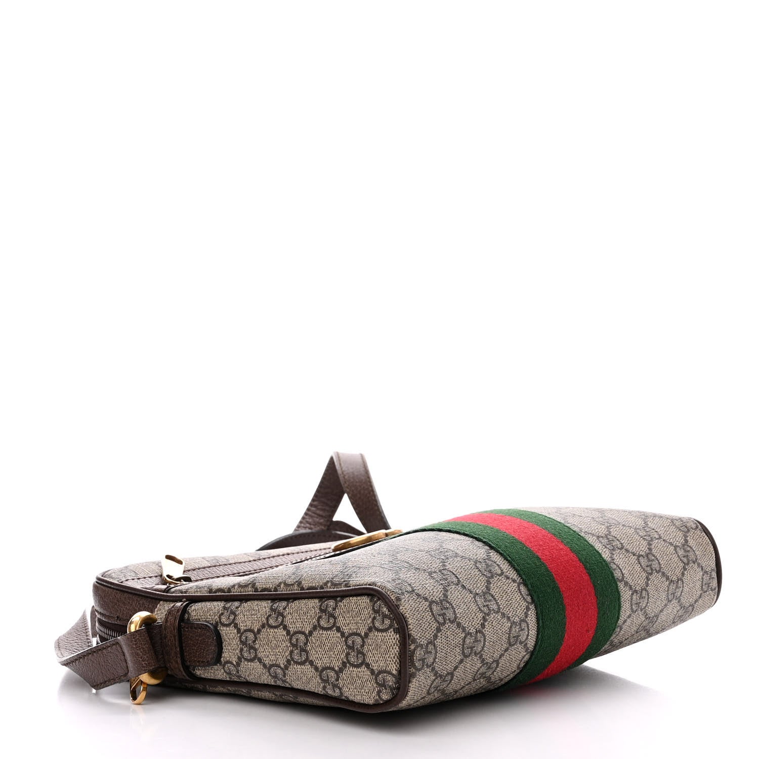 Gucci GG Supreme Monogram Web Small Ophidia Messenger Bag Brown 4 of 13