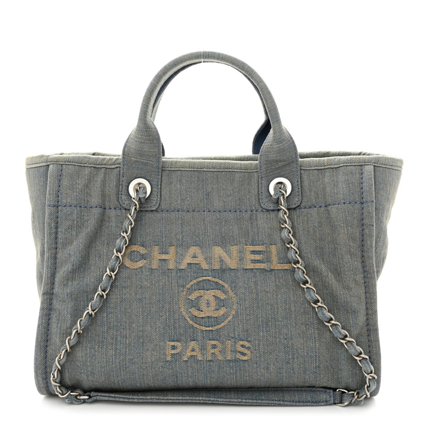 Denim Small Deauville Tote Light Blue