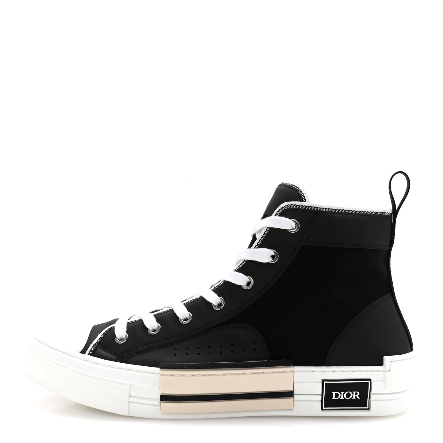 Oblique Kumo Mens B23 High Top Sneakers 43 Black Beige