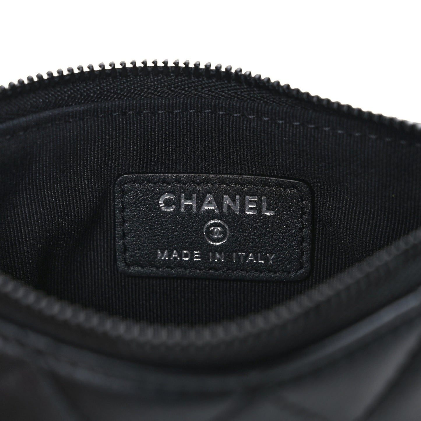 Lambskin Quilted Small Cosmetic Case So Black