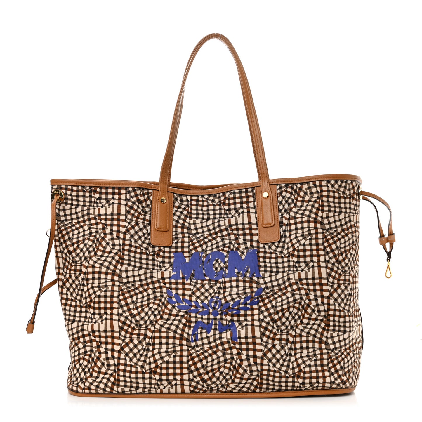 Visetos Large Liz Reversible Shopper Tote Cognac