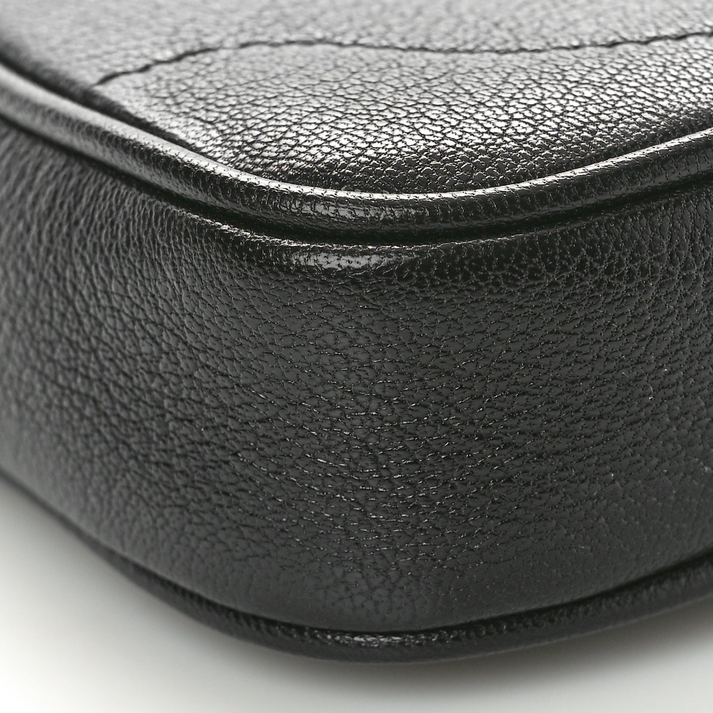 Goatskin Mini Aphrodite Shoulder Bag Black