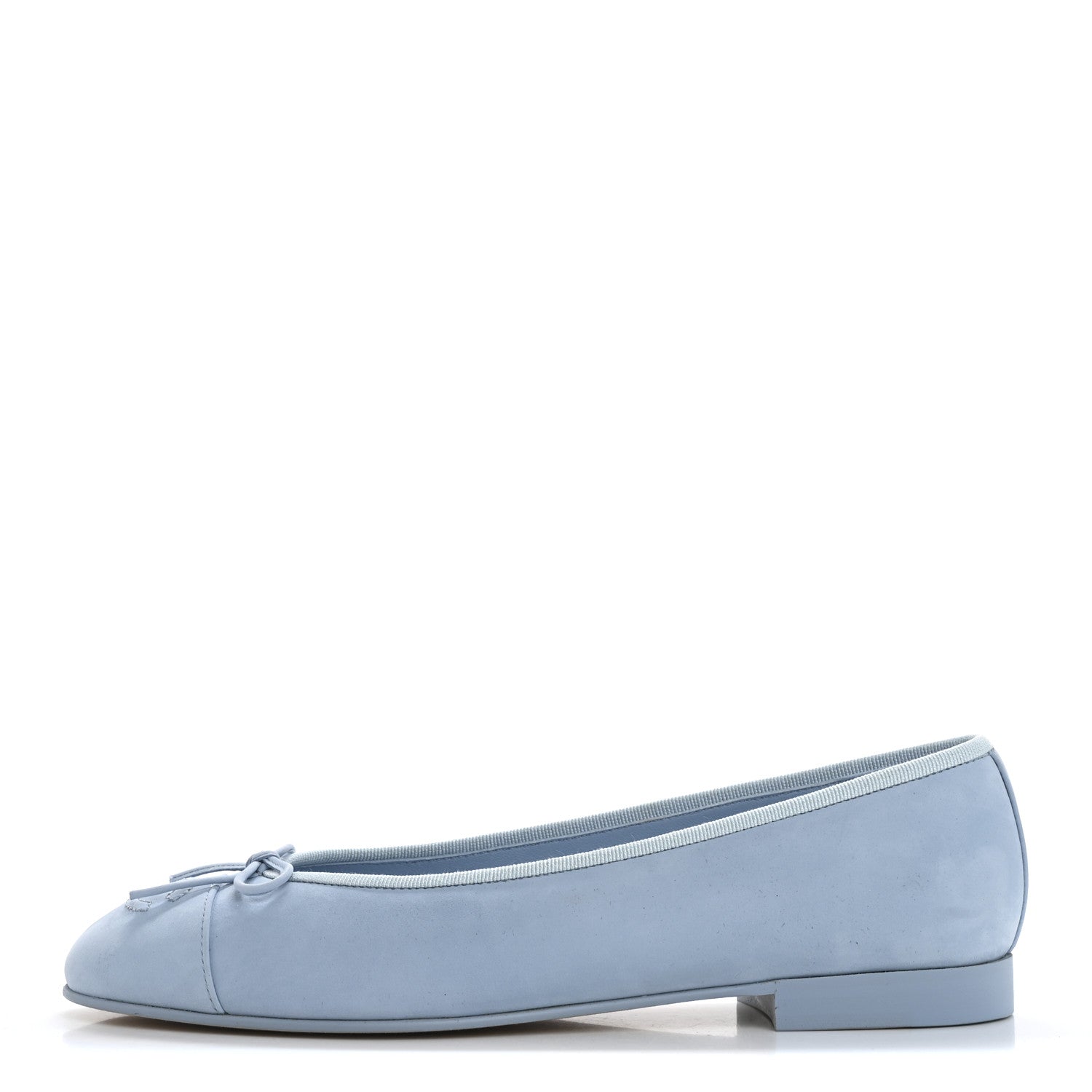 Chanel Suede Calfskin Cap Toe CC Ballerina Flats 39 Light Blue 1663260 FASHIONPHILE Chanel Suede Calfskin Cap Toe CC Ballerina Flats 39 Light Blue 1663260 FASHIONPHILE