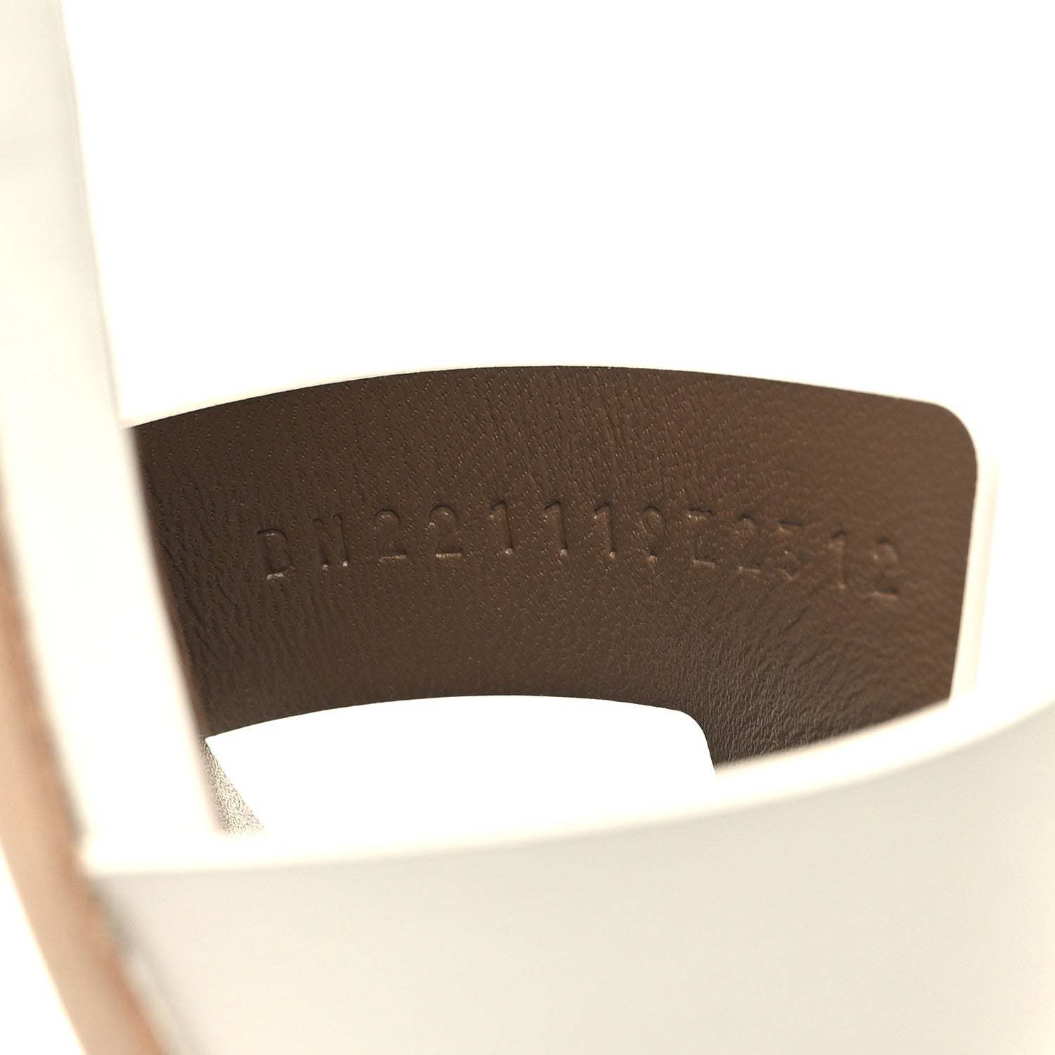 Hermes Calfskin Encens 50 Sandals 38 White 6 of 9