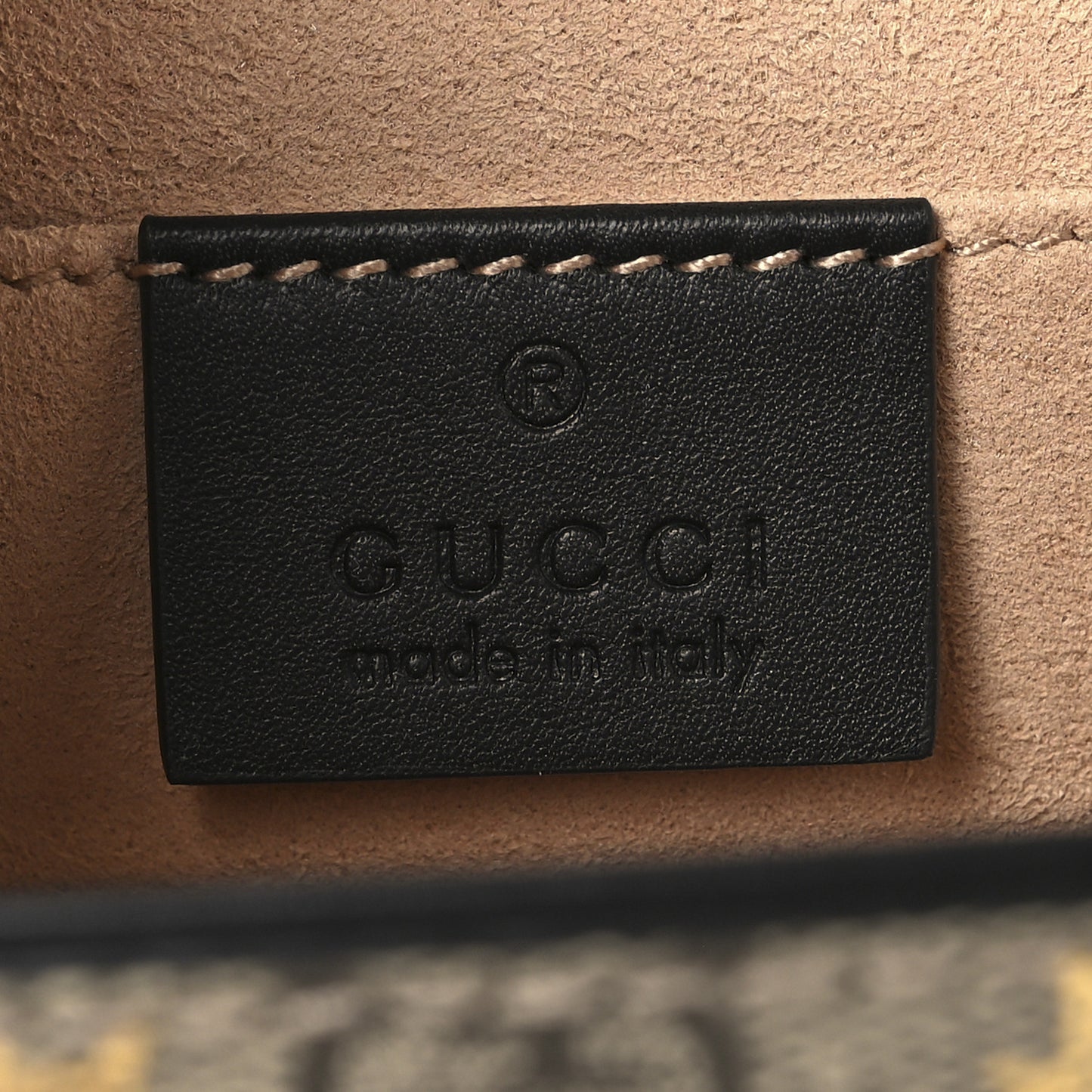 GG Supreme Monogram Bees Small Padlock Shoulder Bag Black