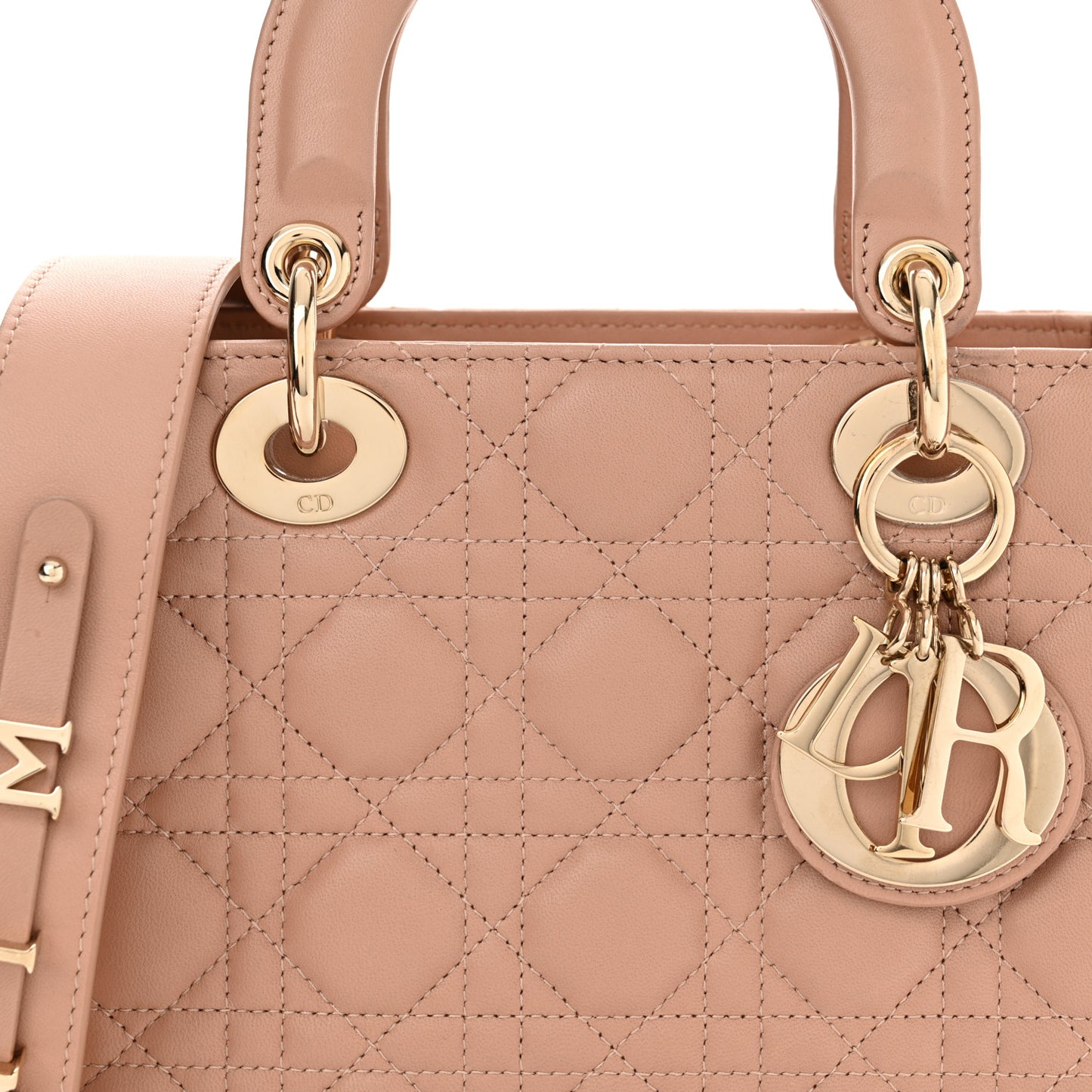 Lambskin Cannage Small My ABC Dior Lady Dior Rose Des Vents