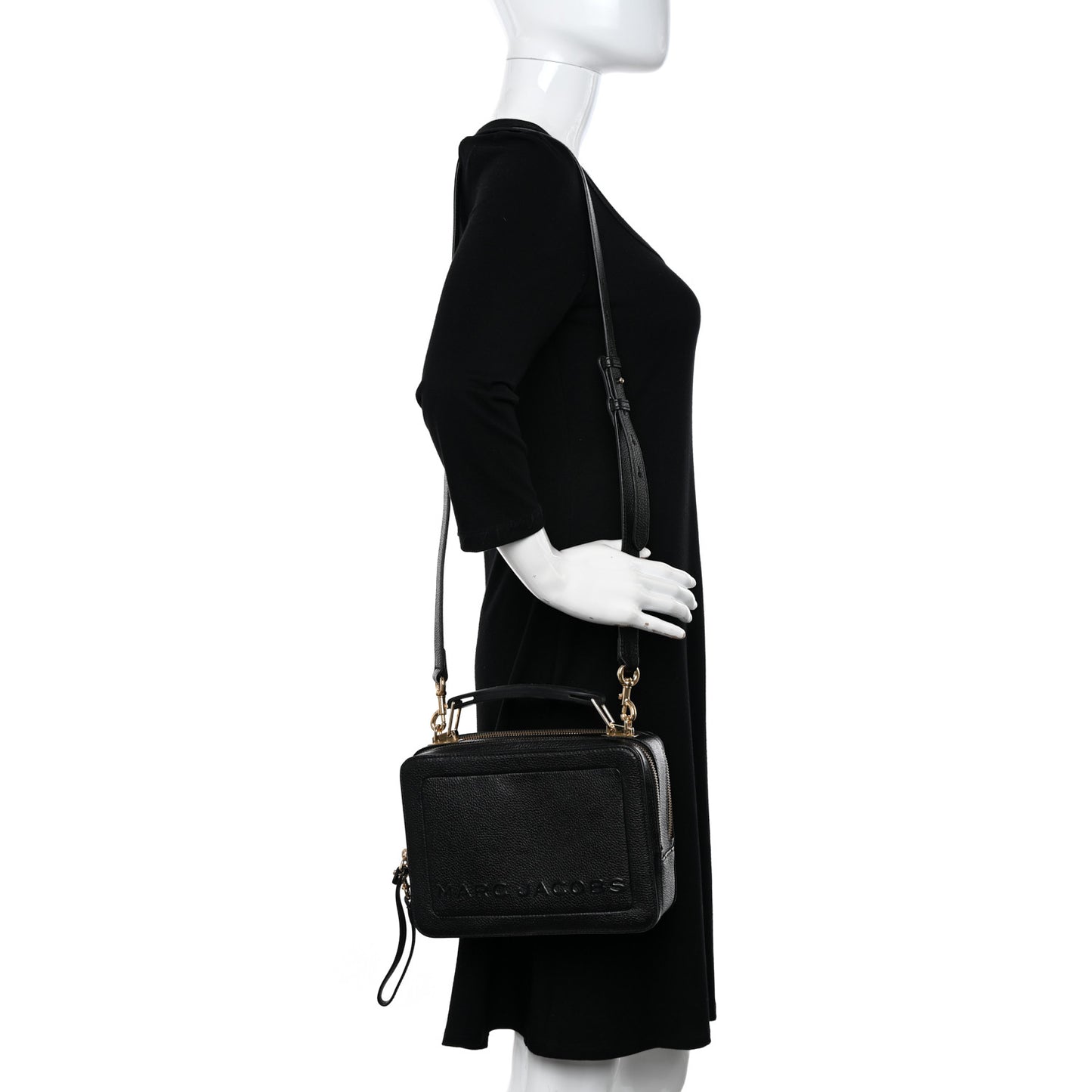 Calfskin The Box 20 Crossbody Black