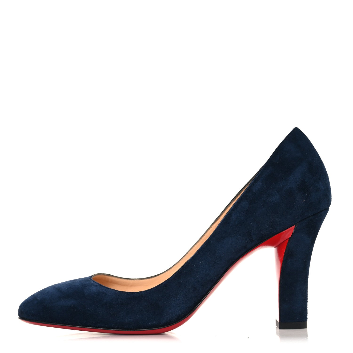 Christian Louboutin Veau Velours Viva 85 Pumps 38.5 Navy 1837904