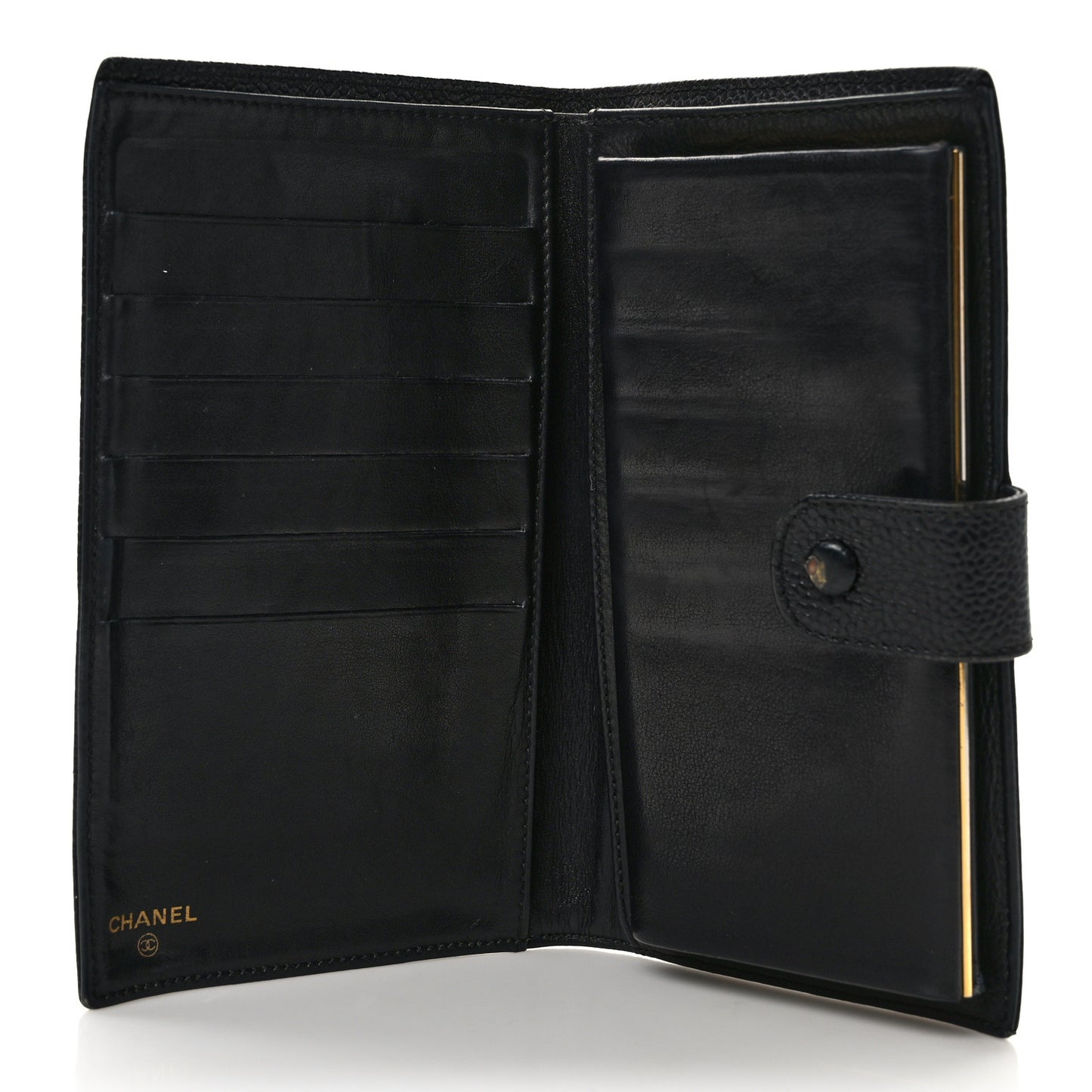 Caviar Timeless CC French Wallet Black