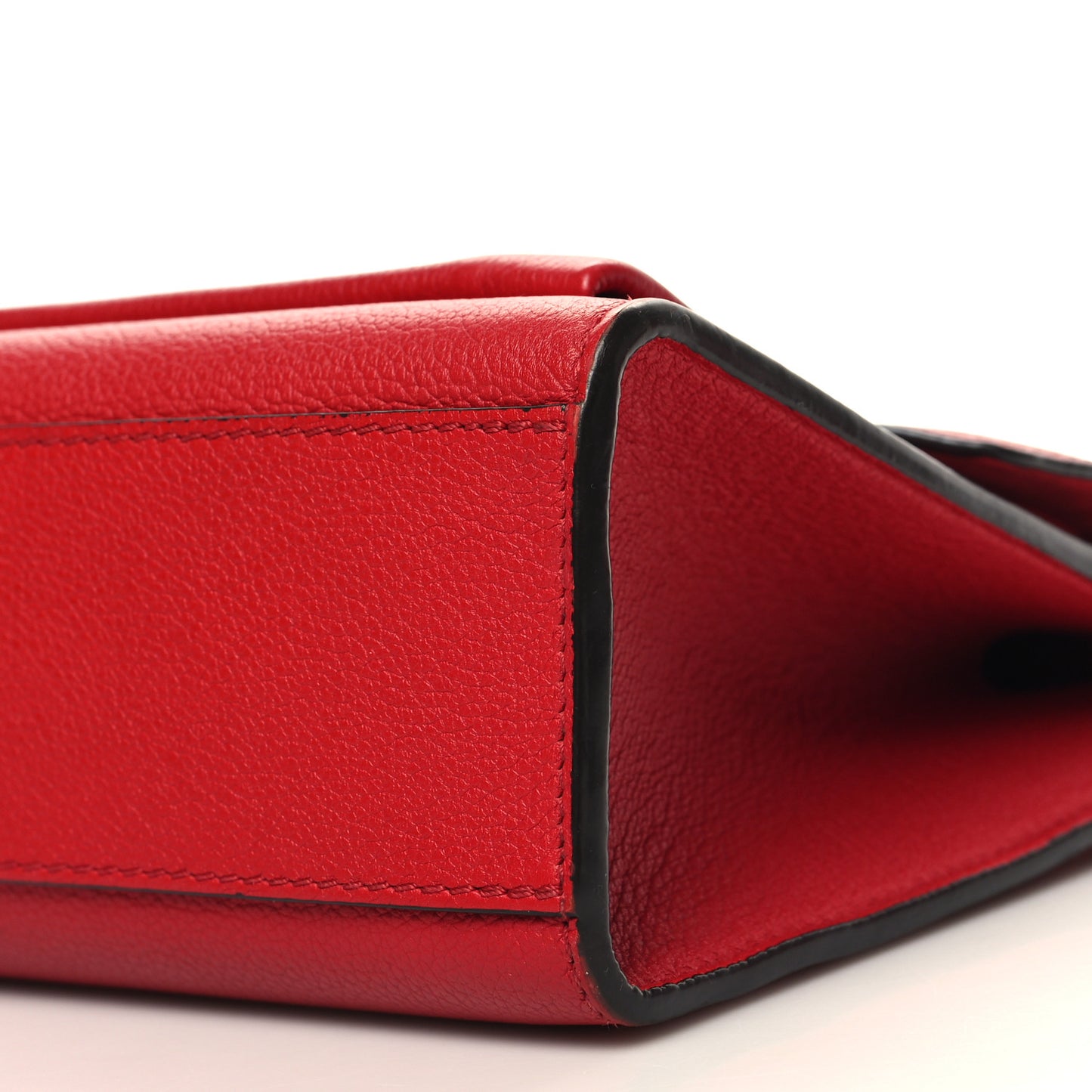 Soft Calfskin My Lockme Chain Bag BB Poppy