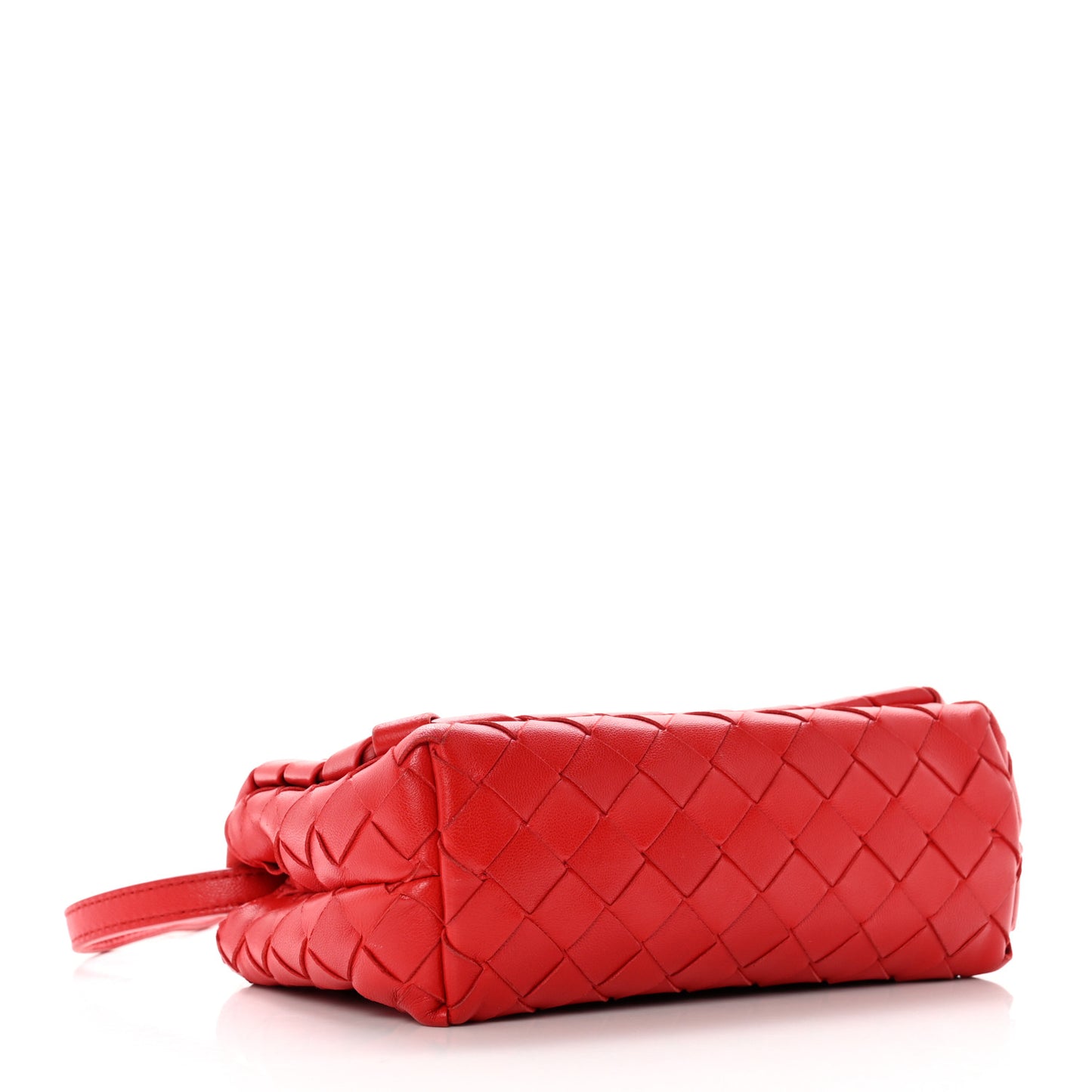Nappa Intrecciato Mini Crossbody Red