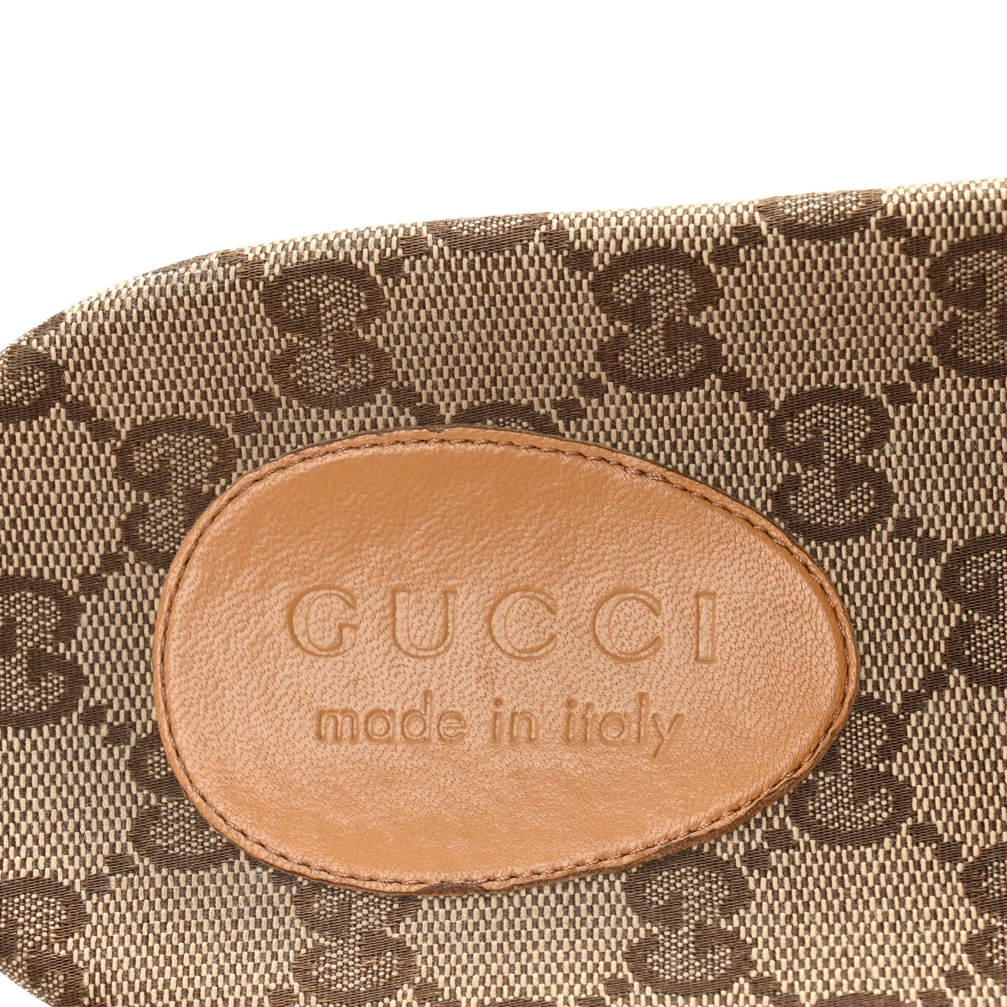 Canvas GG Monogram Mens Slide Sandals 11 Beige