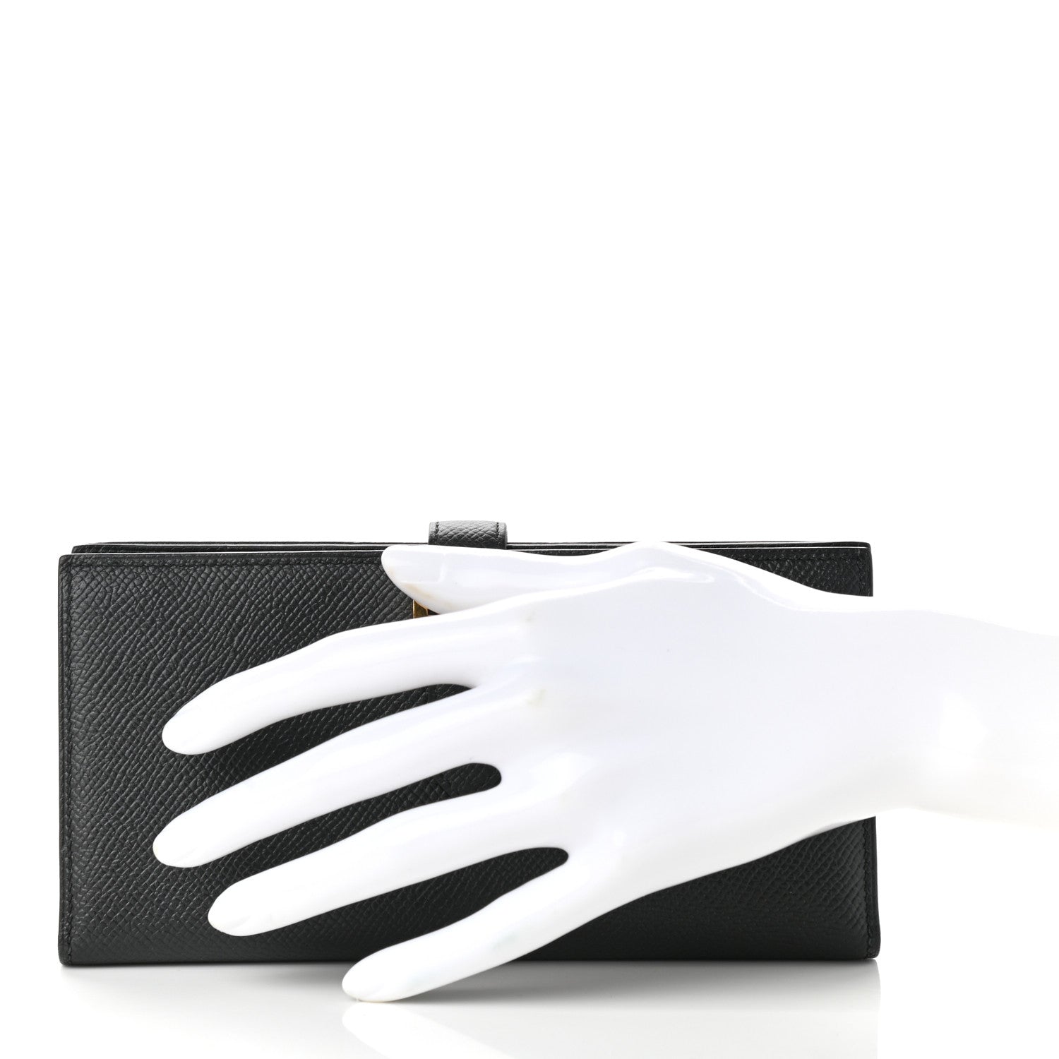 Hermes Epsom Bearn Gusset Wallet Black 2 of 8