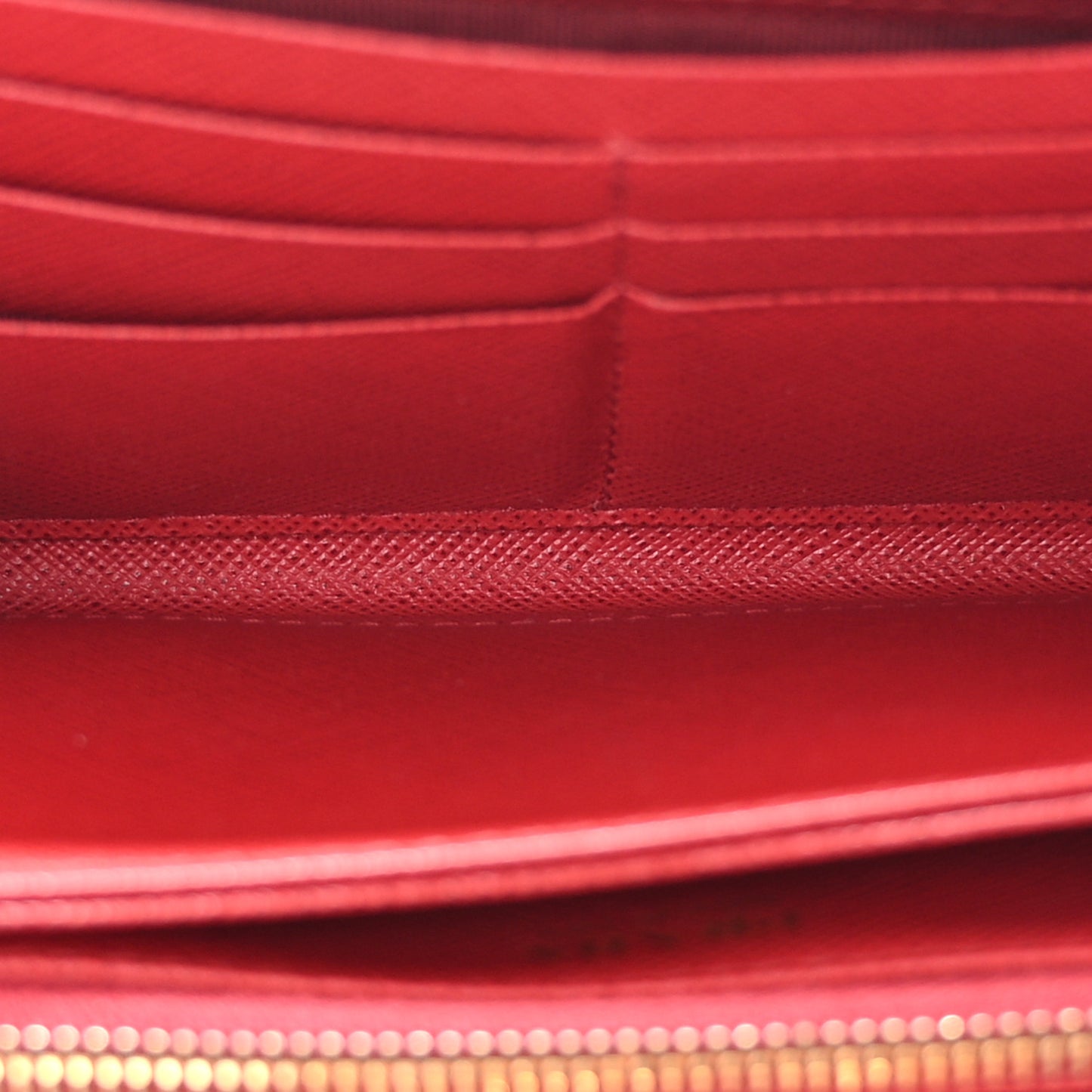 Saffiano Fiocco Bow Zip Around Wallet Fuoco
