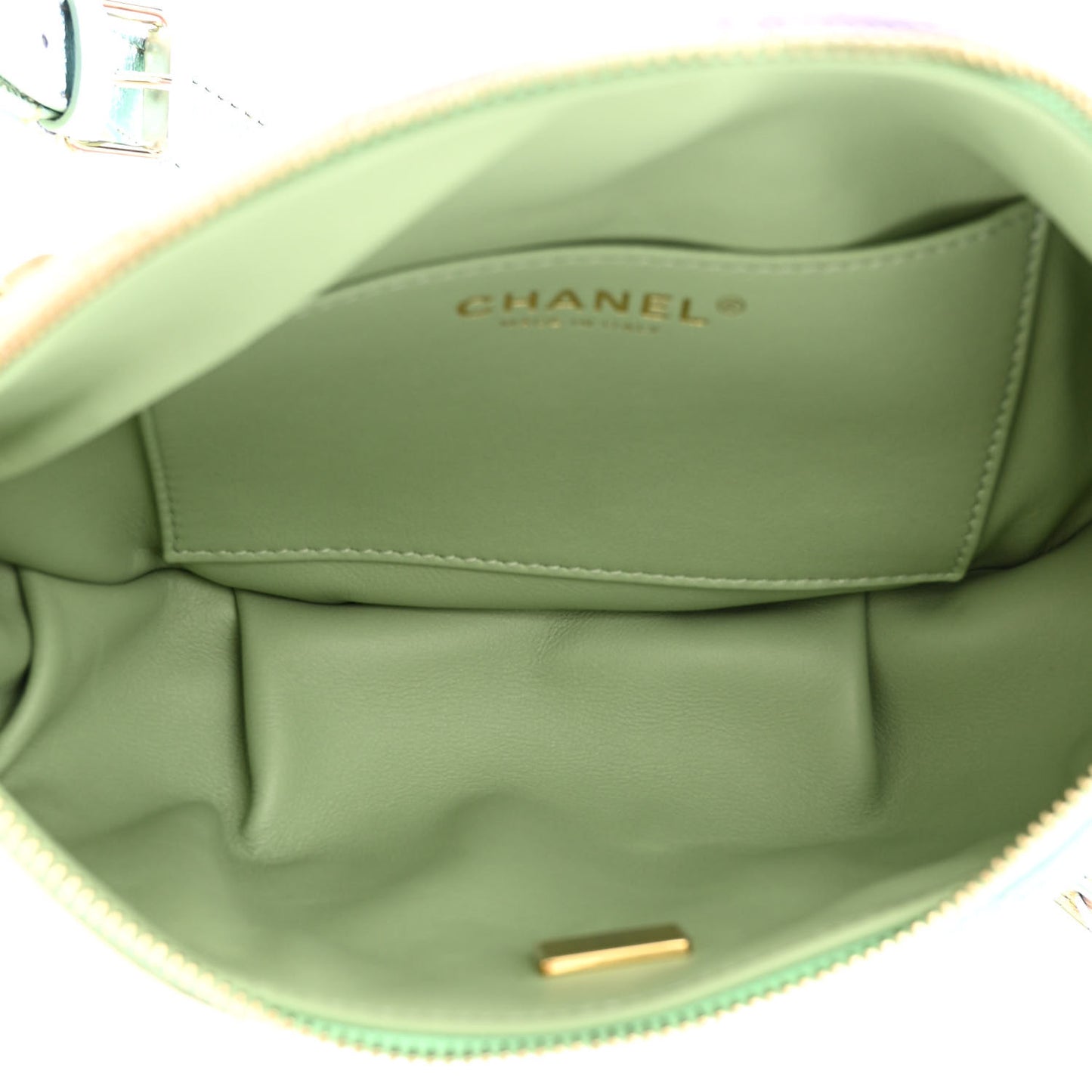 Gradient Metallic Lambskin Quilted Walking Mood Waist Bag Fanny Pack Pink Purple Green
