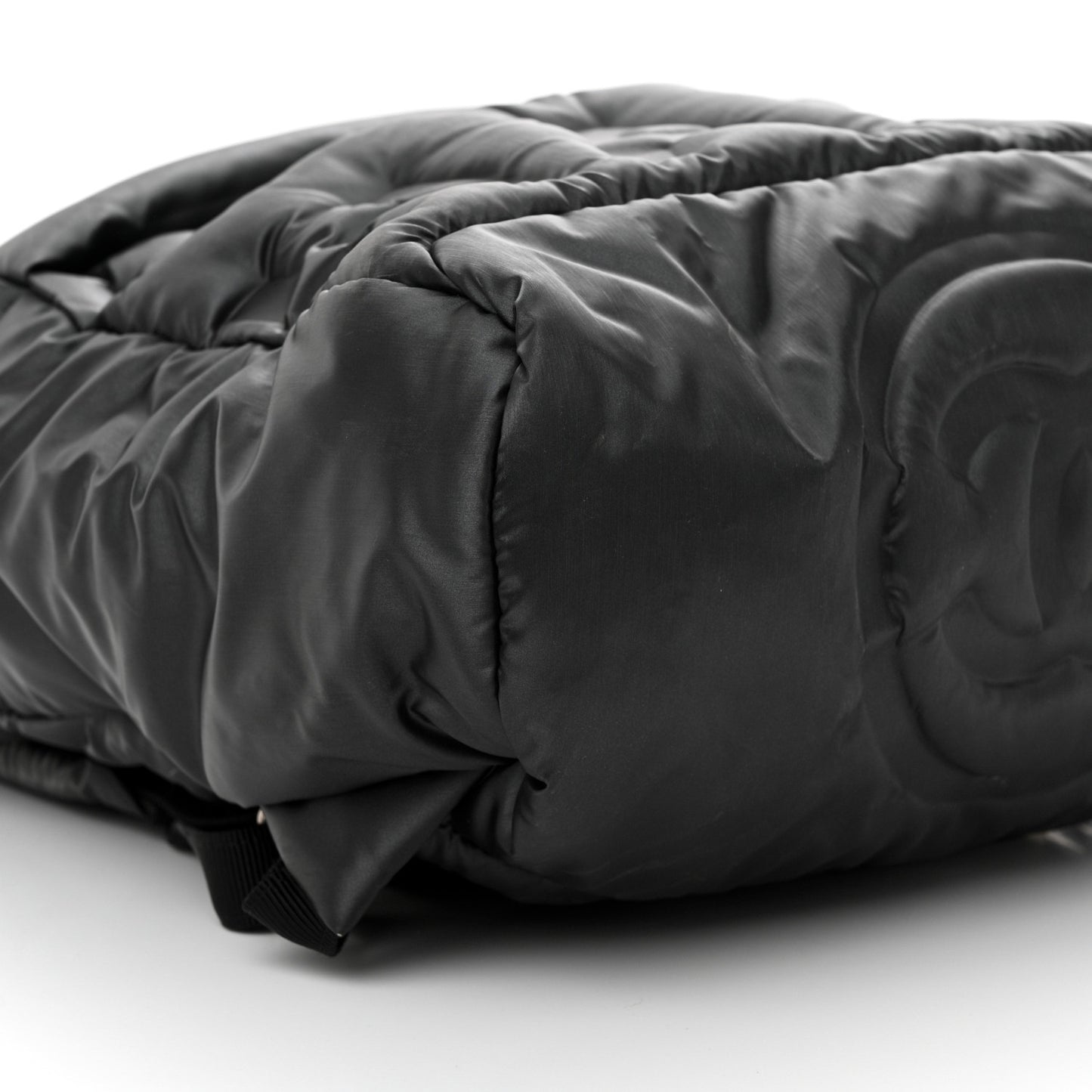 Nylon Embossed Doudoune Backpack Grey