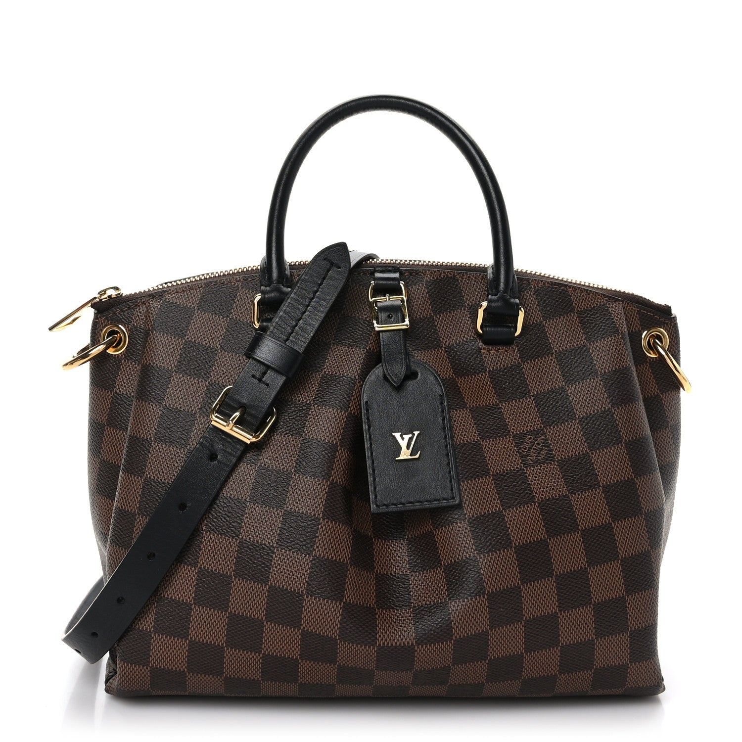 Louis Vuitton Damier Ebene Odeon Tote PM Black 1 of 8