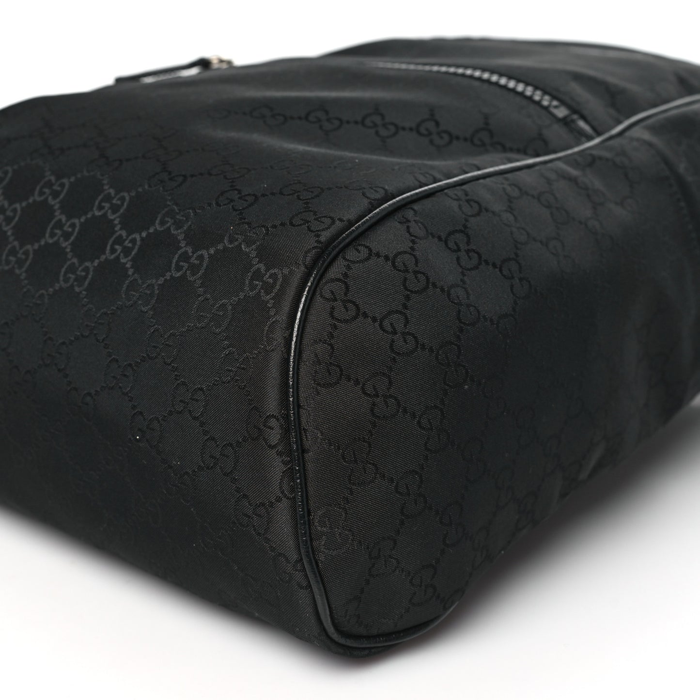 Nylon Monogram Slim Backpack Black