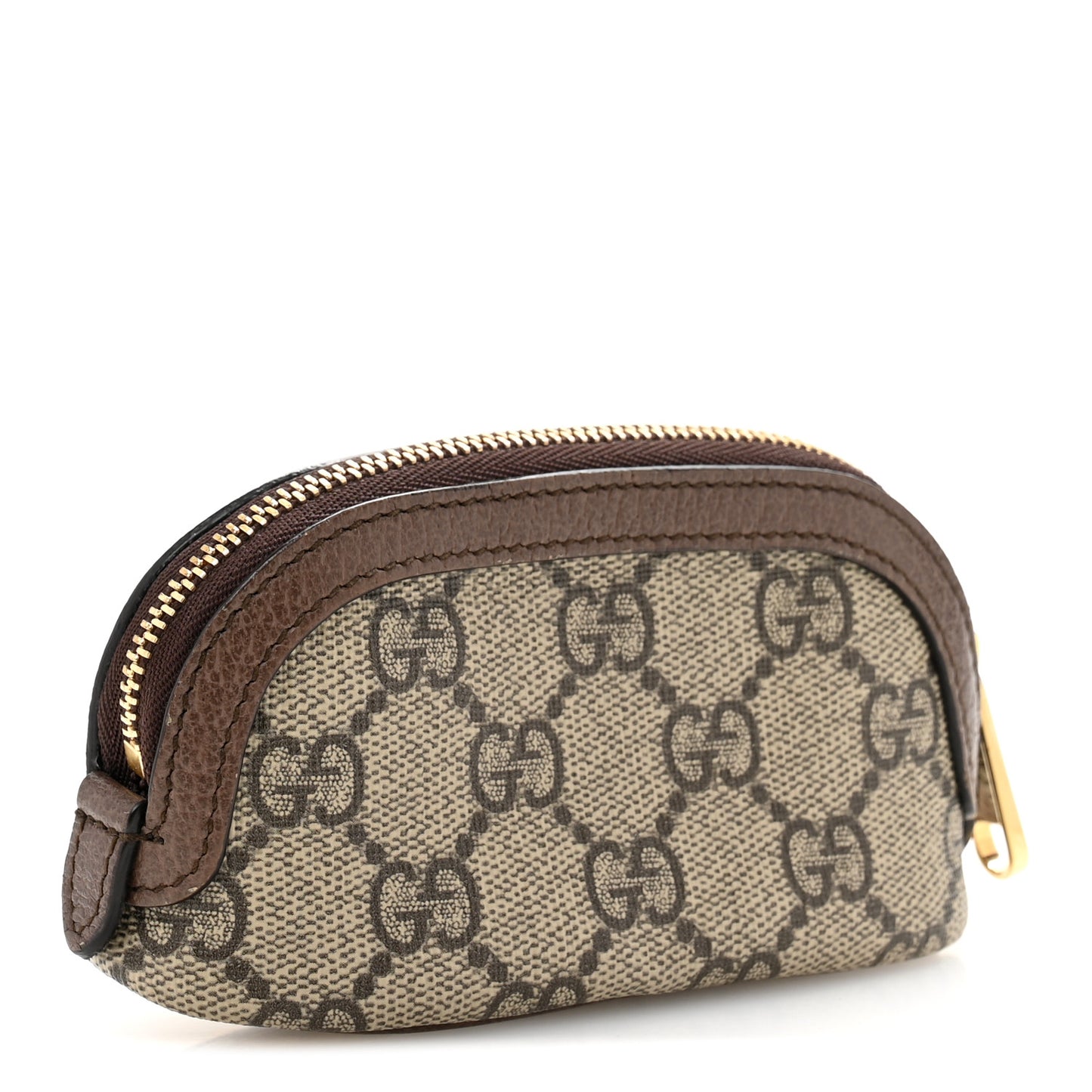 GG Supreme Monogram Web Ophidia Dome Key Pouch Beige New Acero