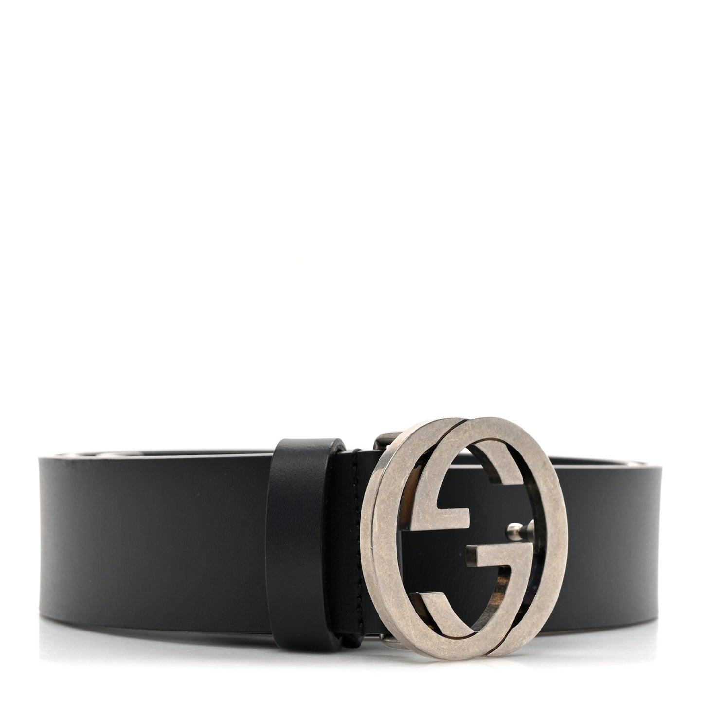Selleria Calfskin Mens Interlocking G 37mm Belt 90 36 Navy