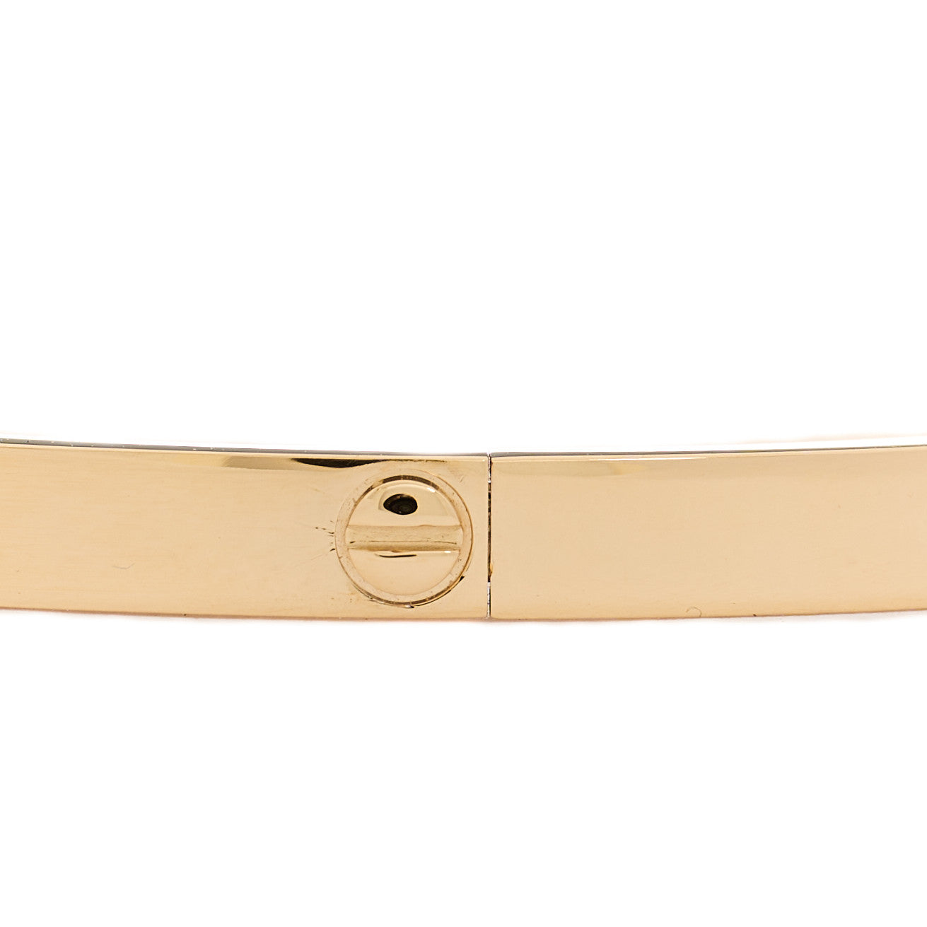 18K Yellow Gold 6 Diamond Small LOVE Bracelet 16