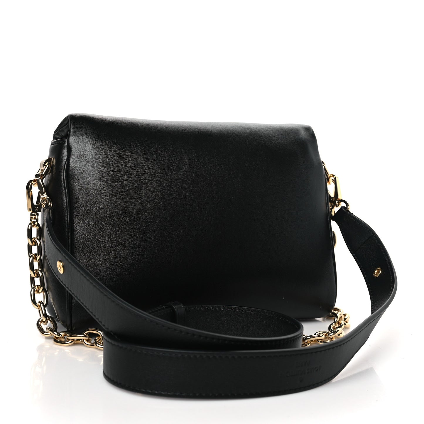 Shiny Lambskin Twist MM Black