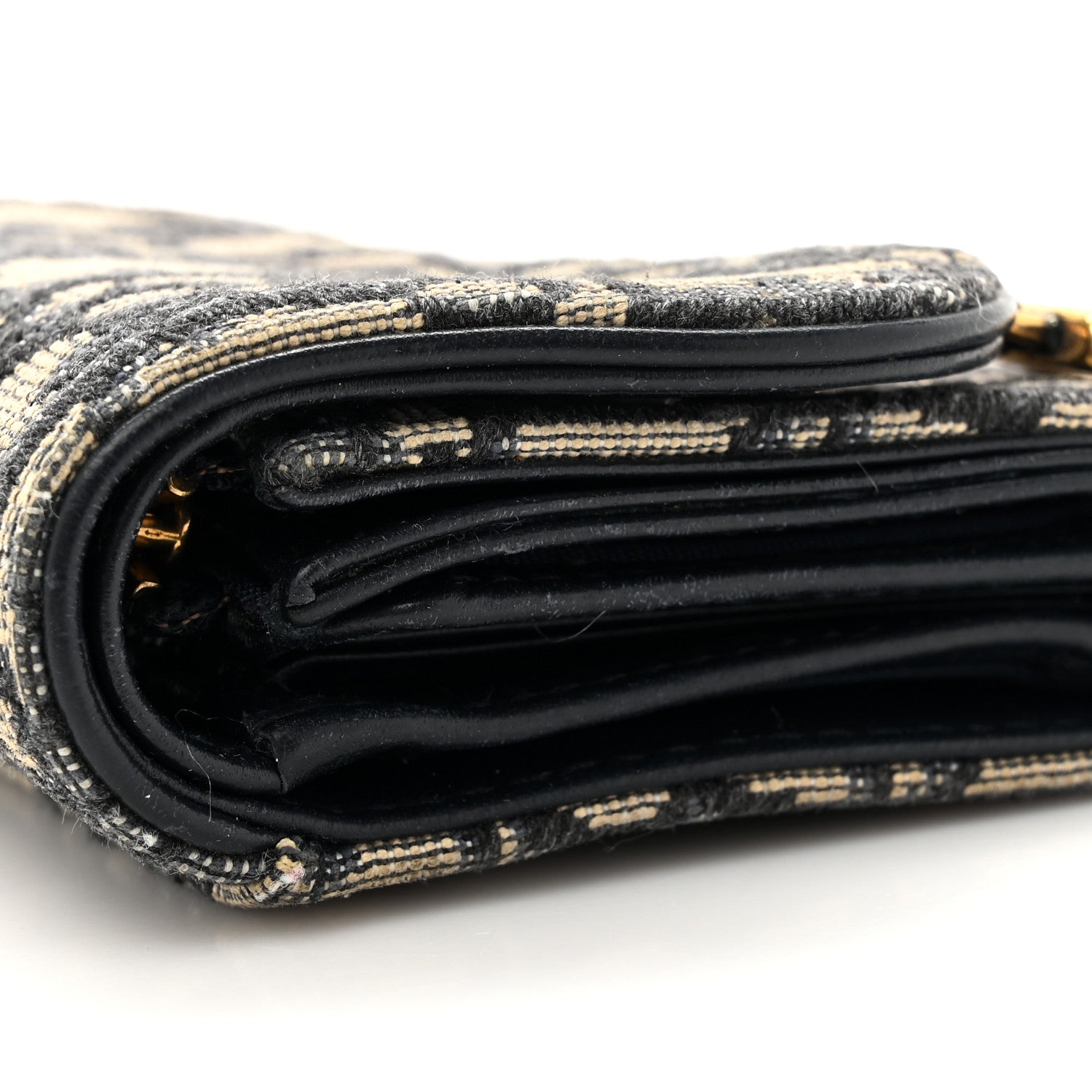 Christian Dior Oblique Saddle Lotus Wallet Blue 10 of 10