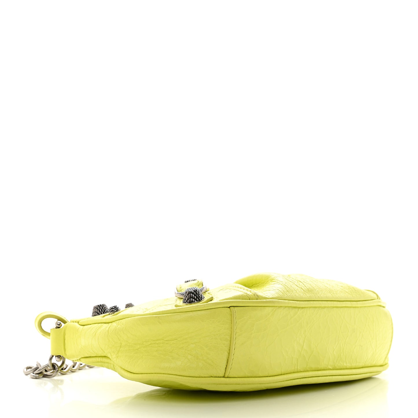 Agneau Arena Le Cagole Mini Purse With Chain Lime