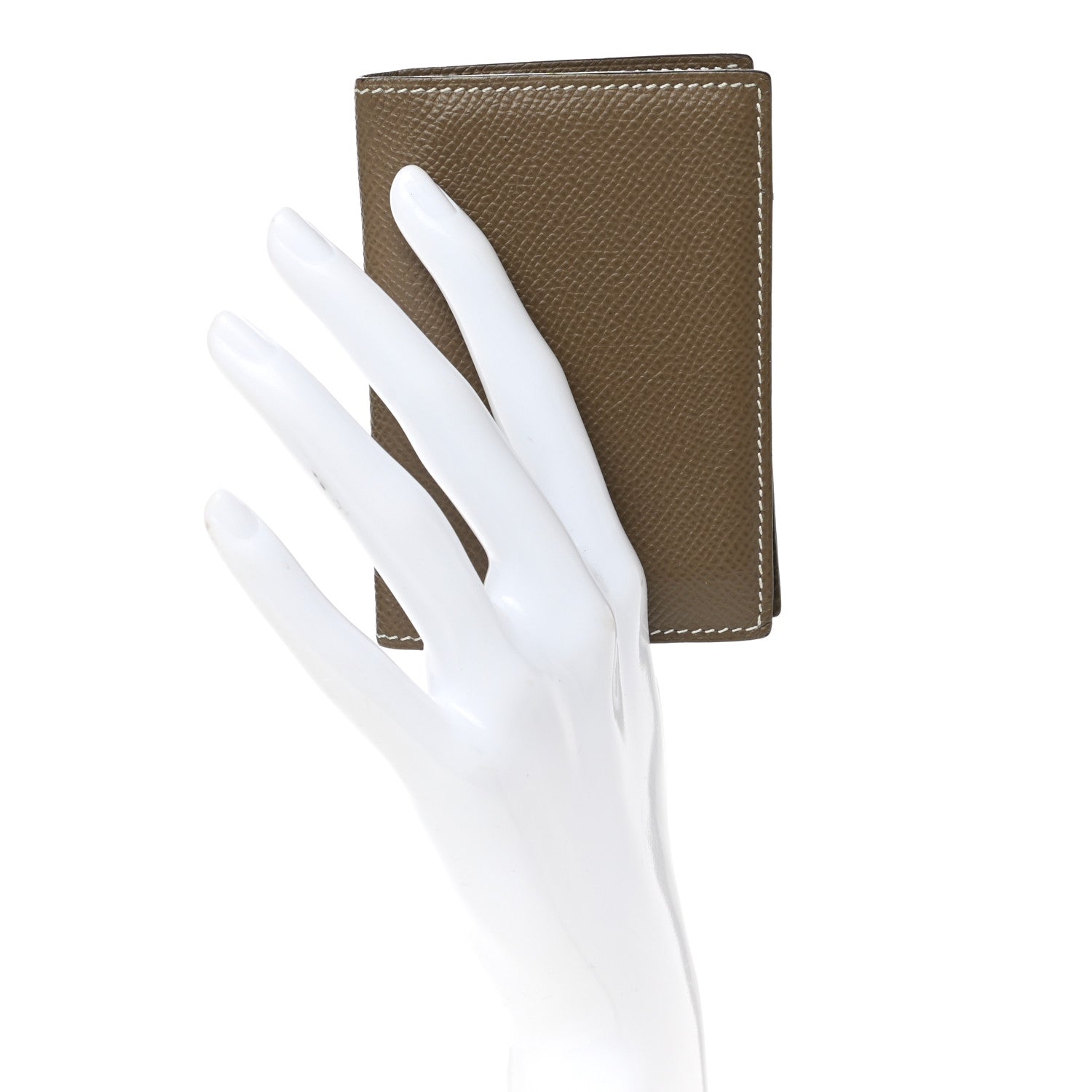 Hermes Epsom MC2 Euclide Card Holder Case Etoupe 2 of 8