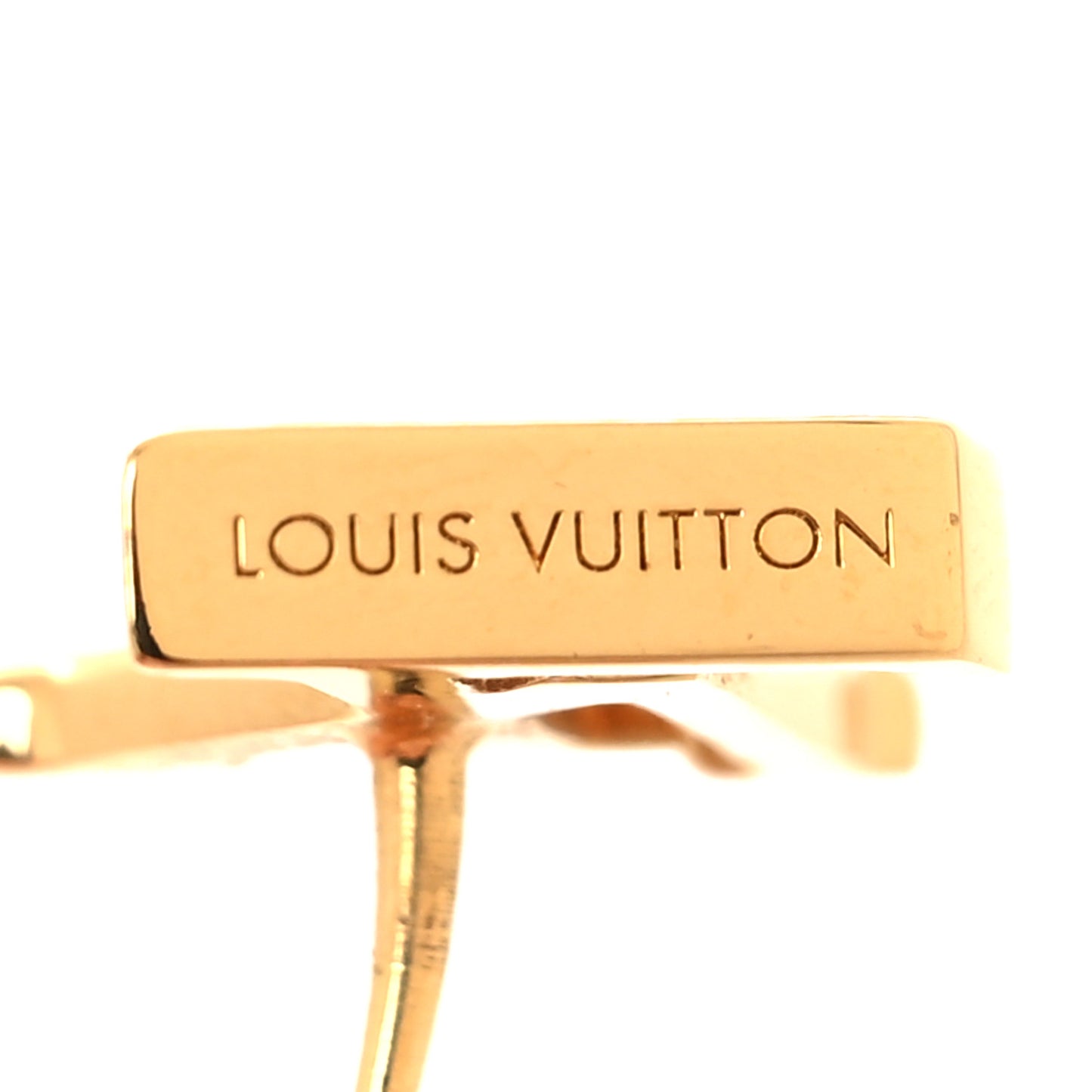Metal LV Iconic Earrings Gold
