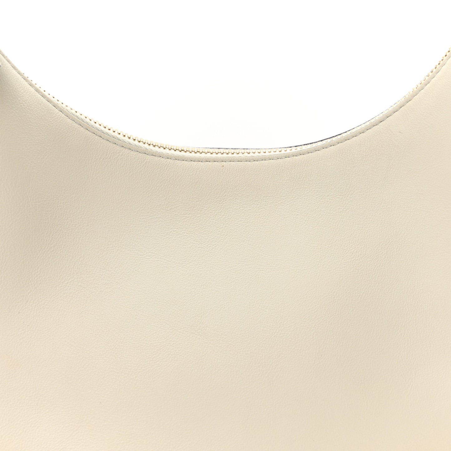 Vitello Grace Matte Small Fendigraphy Hobo Bag White Ice