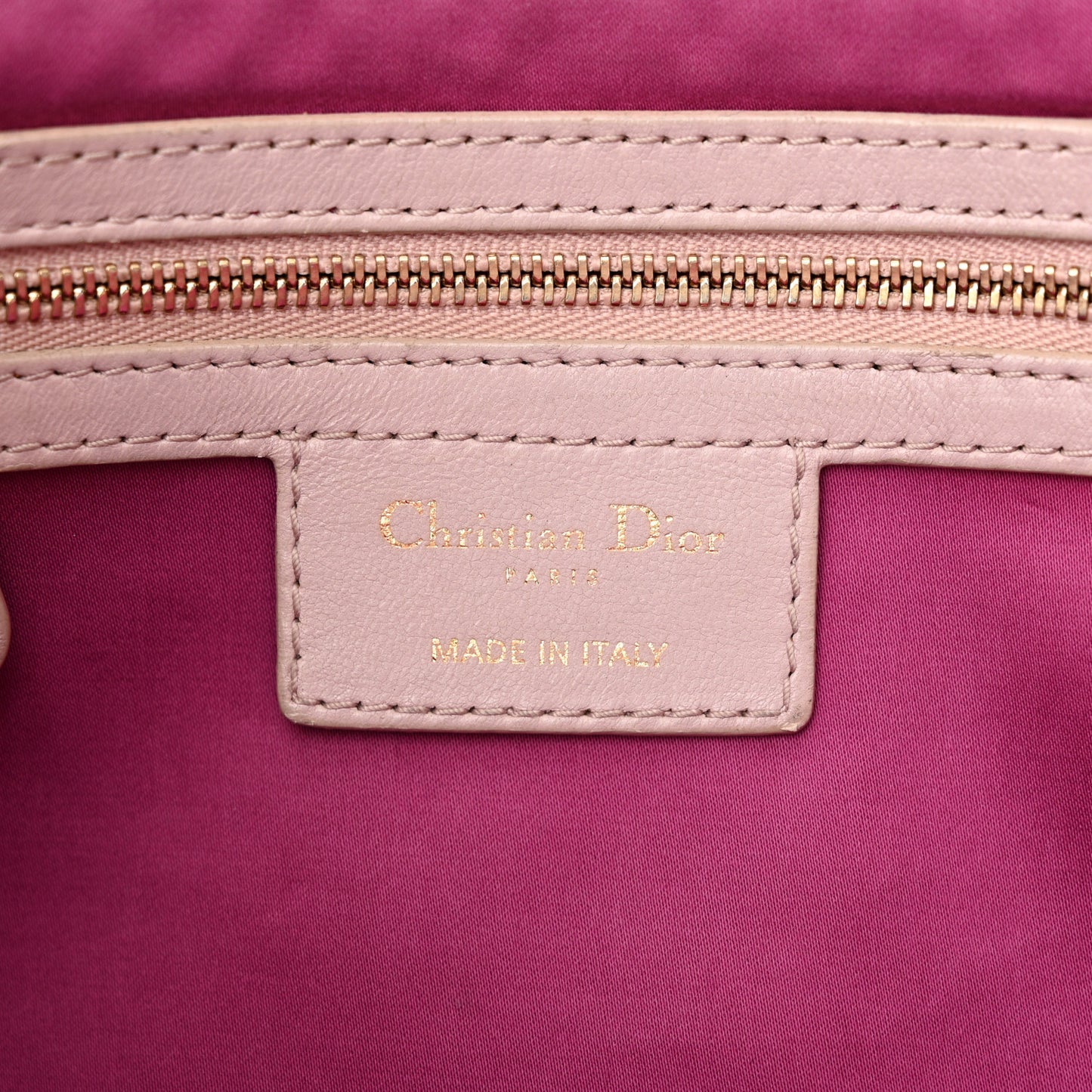 Lambskin Cannage Small Milly La Foret Shoulder Bag Pink
