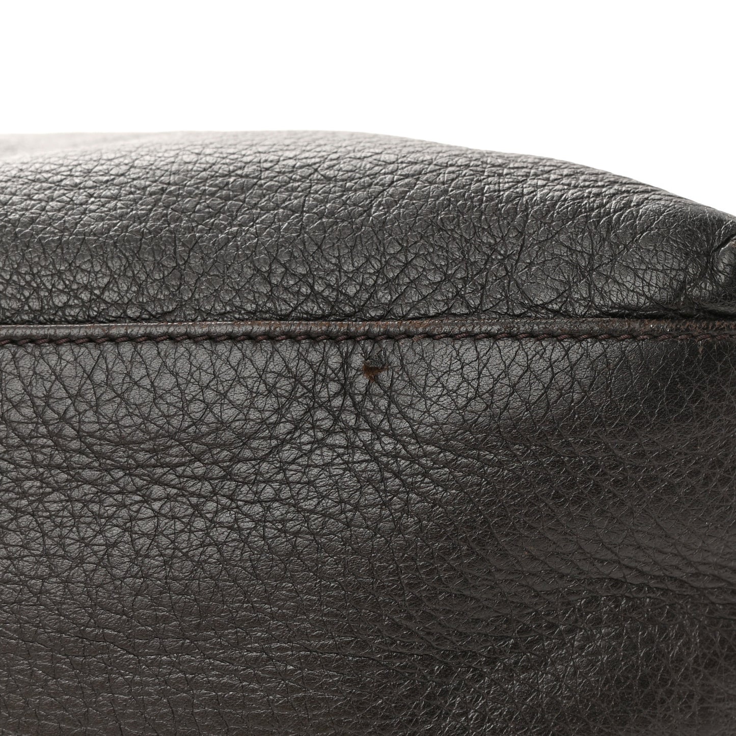 Deerskin Large Hip Bamboo Hobo Dark Cocoa