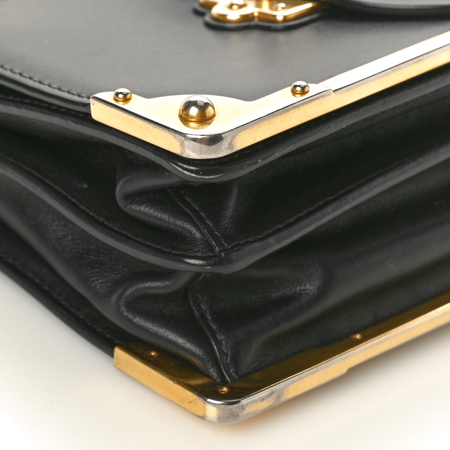 City Calf Saffiano Cahier Bag Black