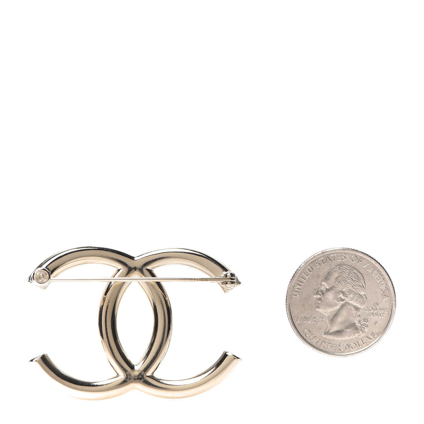 Baguette Crystal High Society CC Brooch Gold